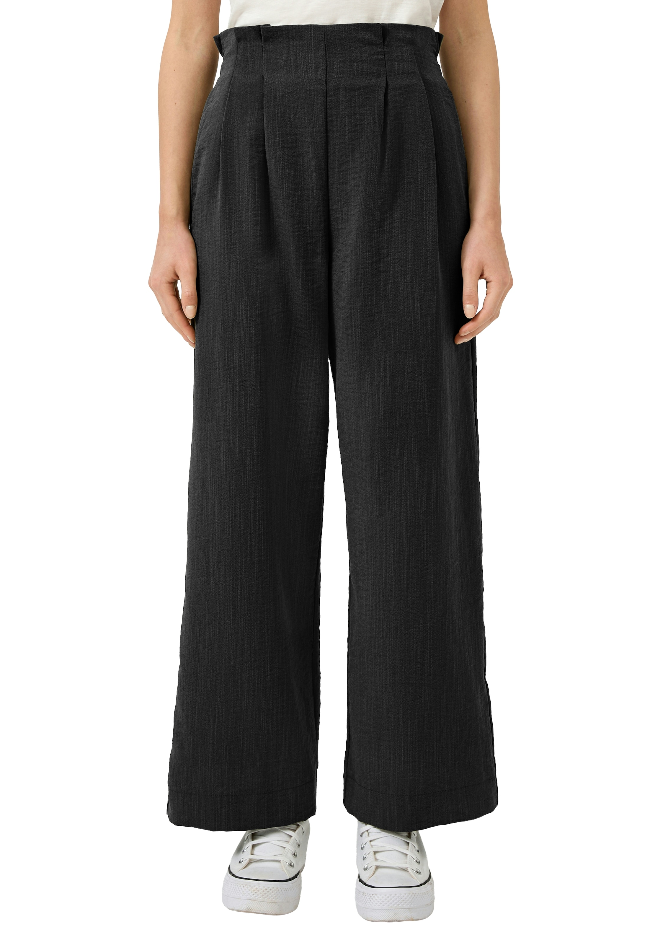 QS Webhose weites Bein mit Gummzug am Bund günstig online kaufen