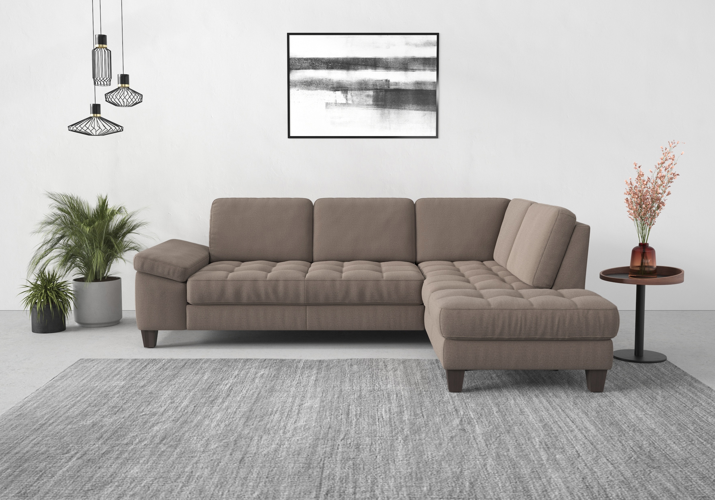 sit&more Ecksofa "Westham L-Form" mit Ottomane, mit oder ohne Schlaffunktion, Bettkasten, Verstellung