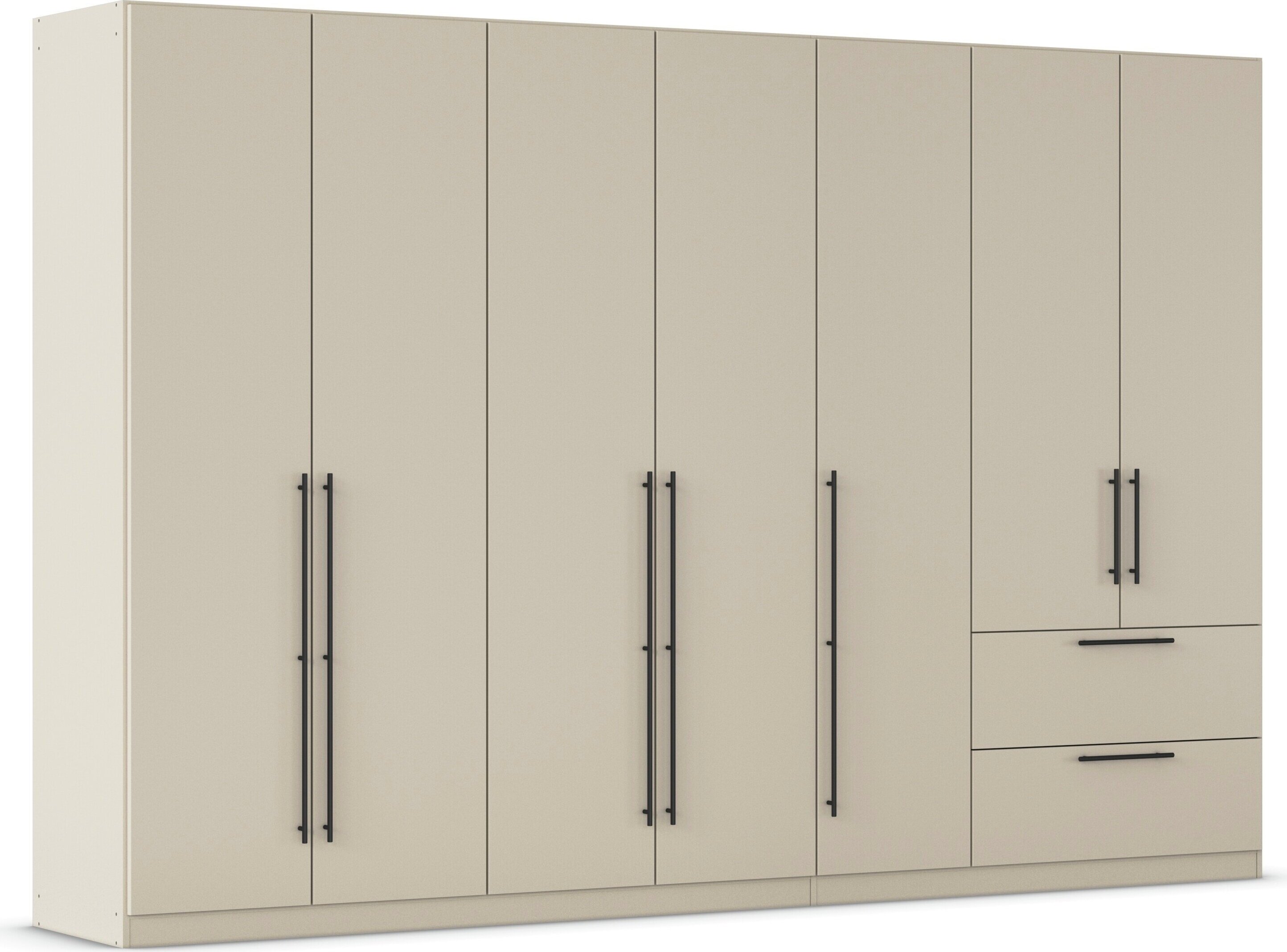OTTO home Kleiderschrank "Mehrzweckschrank Aktenschrank Möbel Mietswohnung Schlafzimmer AVOLA" 3 verschiedene Ausstattungen BASIC/CLASSIC/PREMIUM (inkl. SOFT-CLOSE), mit hochwertigen Stangengriffen aus Metall in Schwarz MADE IN GERMANY
