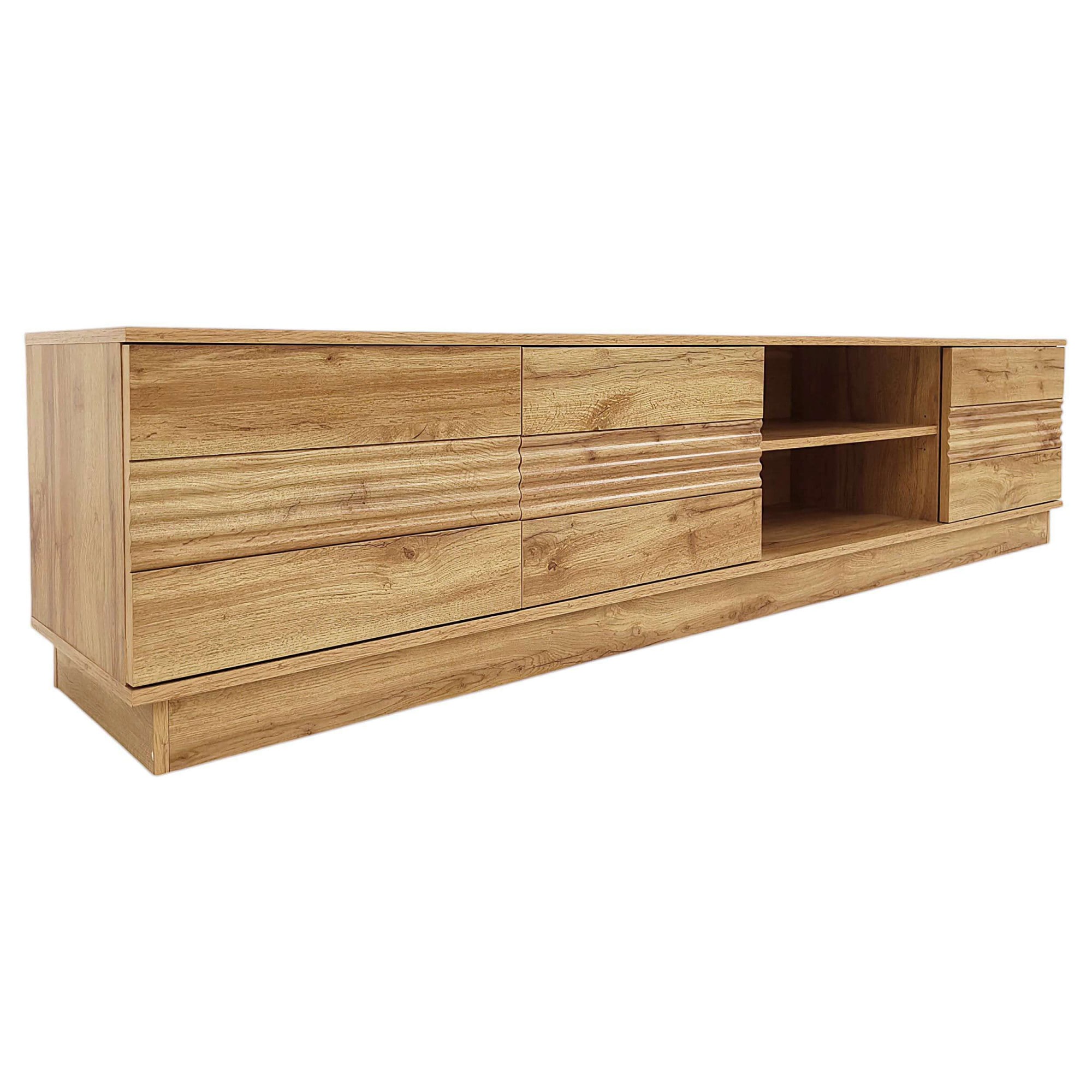 Home affaire Lowboard »Angers« Lowboard mit Push-to-open und Kabeldurchführung, Breite 200 cm