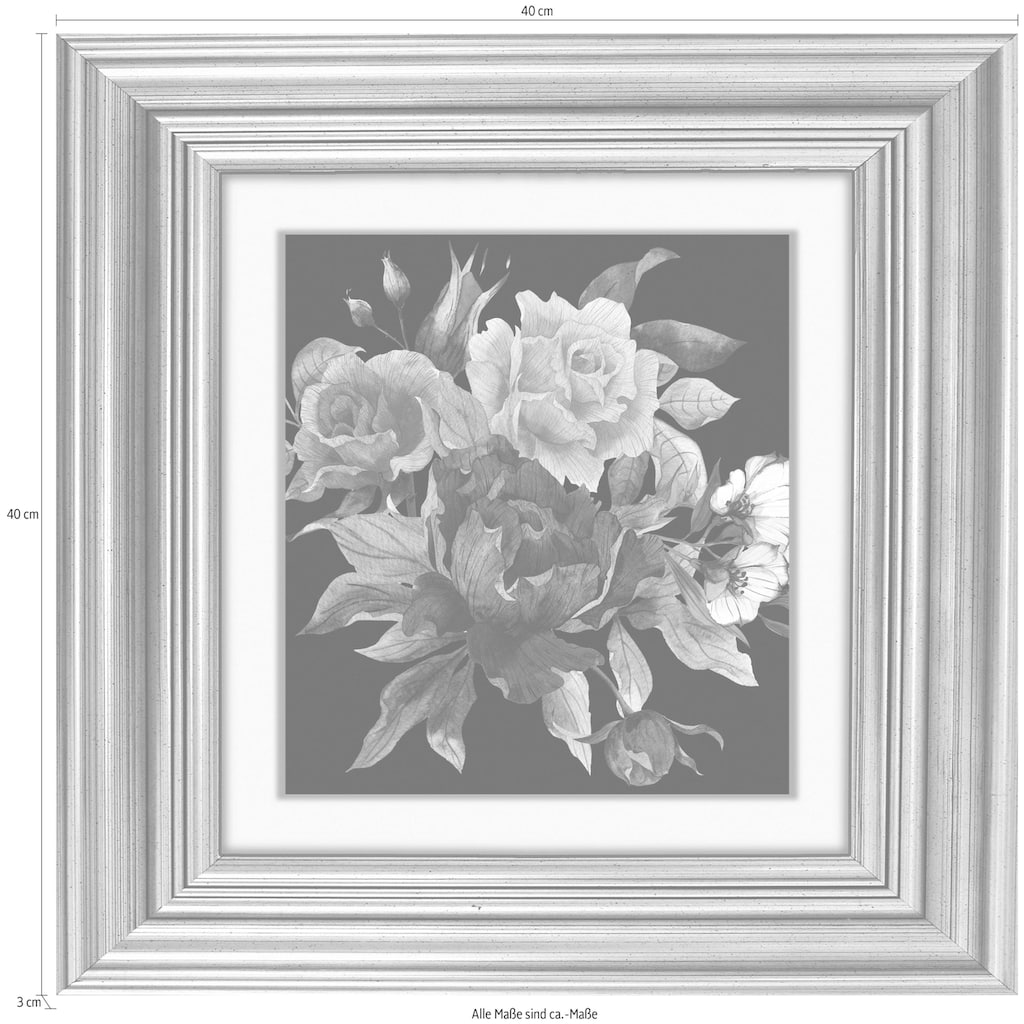 queence Acrylglasbild »Blüten I«