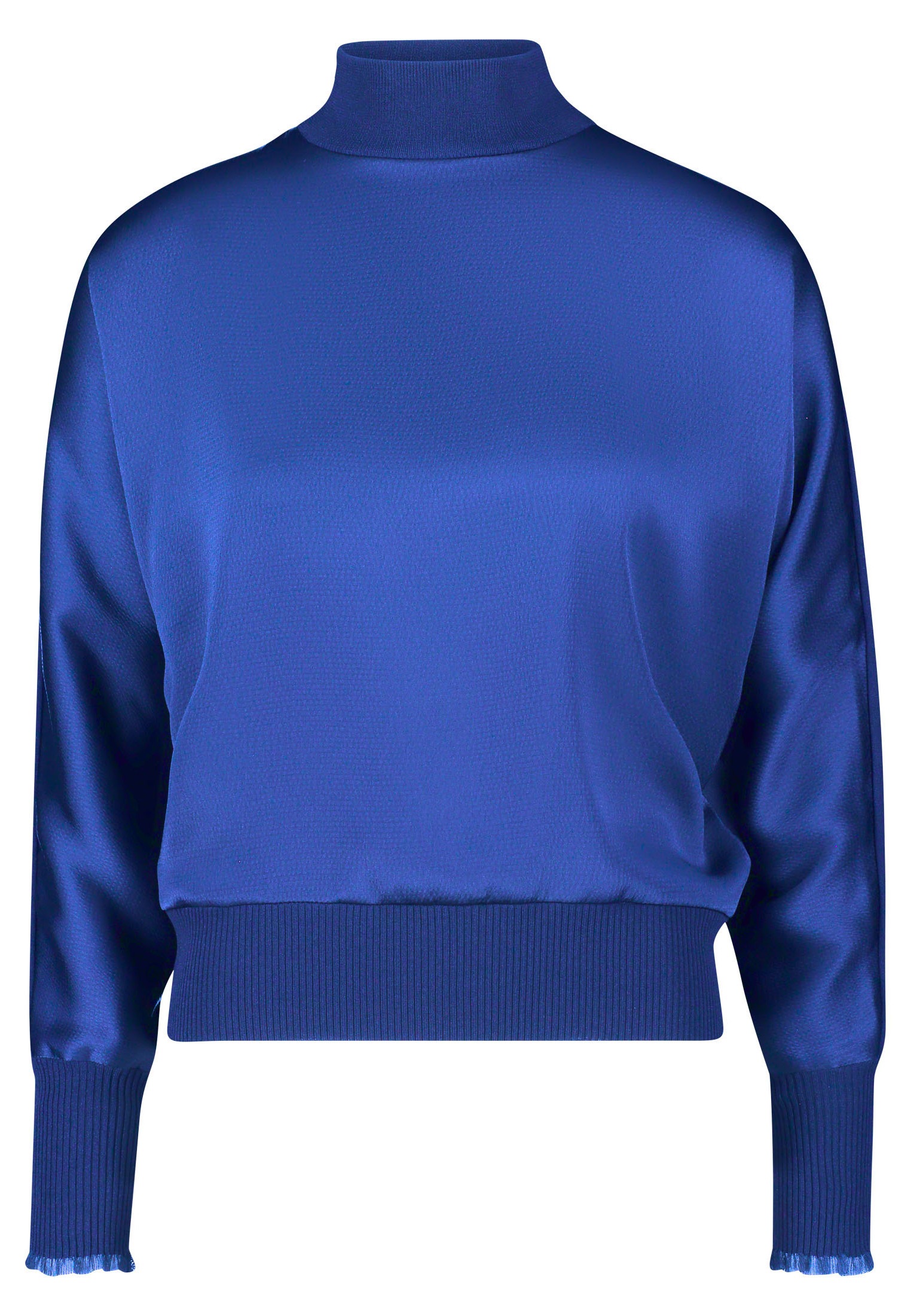 Zero Strickpullover "zero Pullover glänzende Vorderseite", (1 tlg.), Plain/ günstig online kaufen