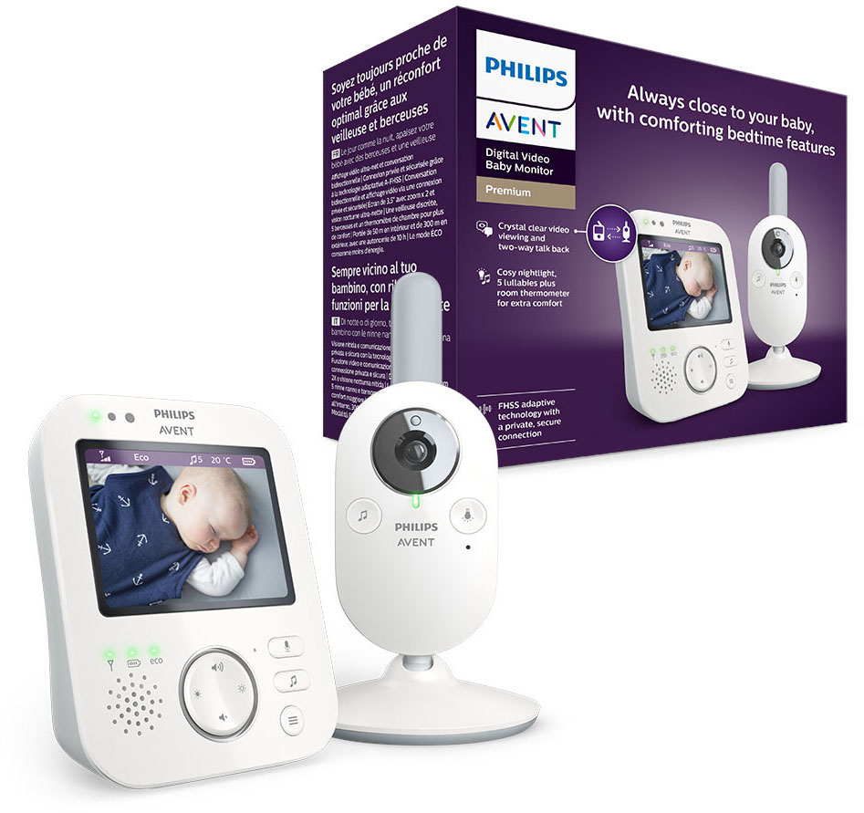 Video-Babyphone »SCD843/26«, sichere Verbindung, 3,5 Zoll Farbdisplay, Eco-Mode