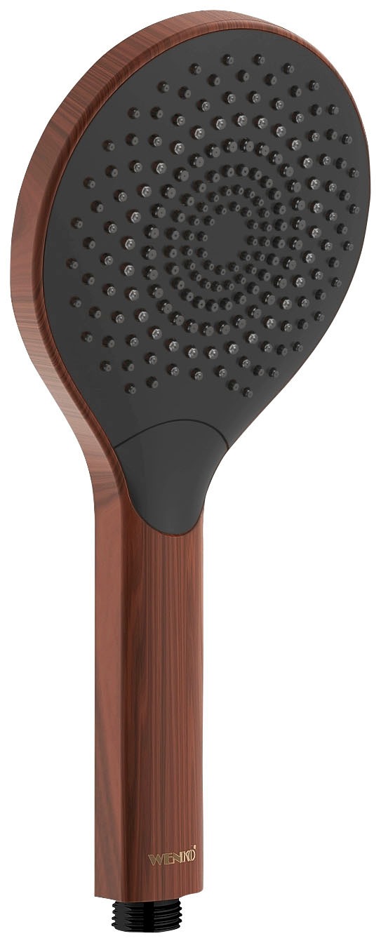 WENKO Handbrause "Watersaving" 1 Stk. tlg. Wood, Ø 12 cm günstig online kaufen