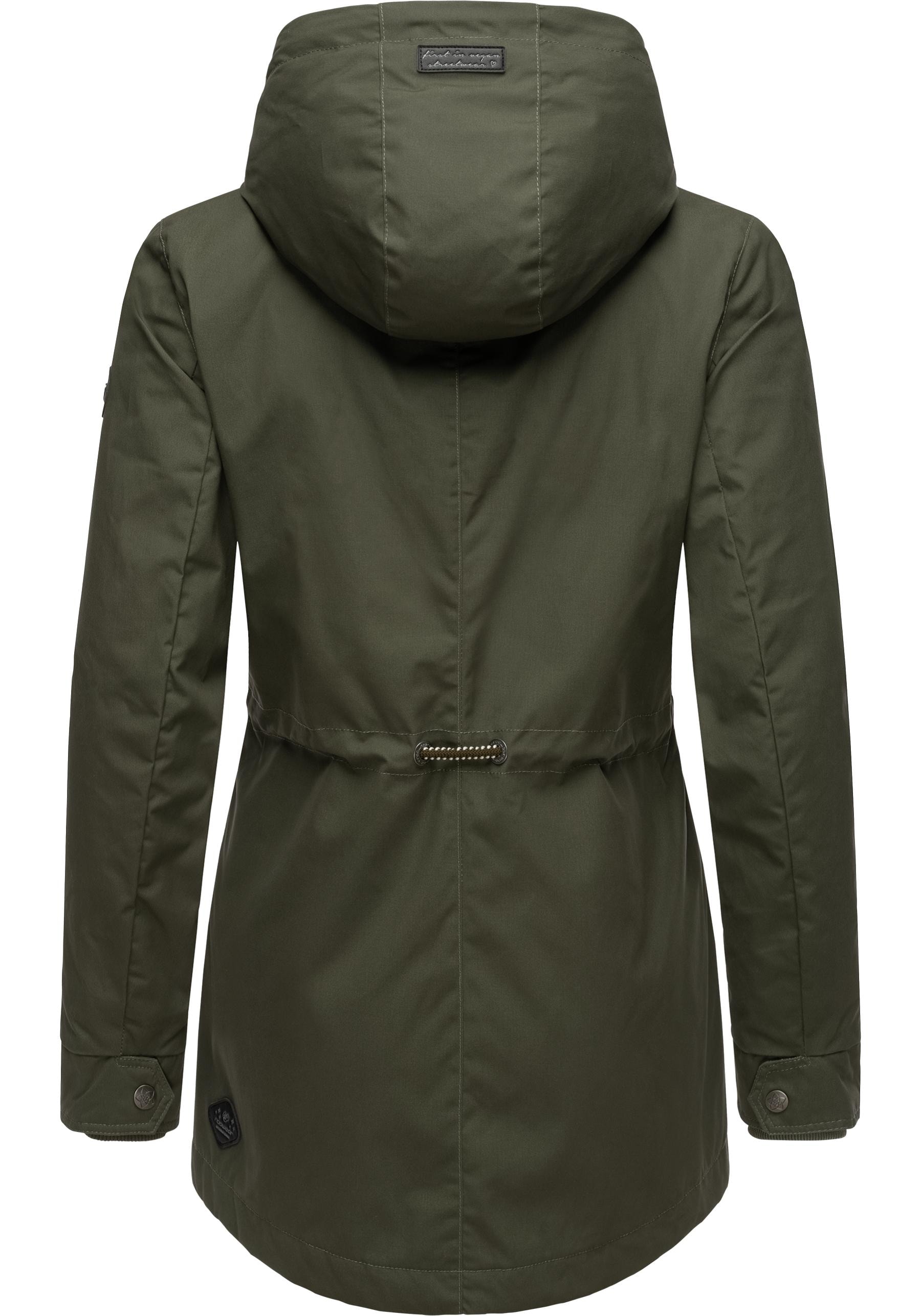 Ragwear Winterjacke »Monadis Black Label«, mit Kapuze, stylischer Winterparka für die kalte Jahreszeit
