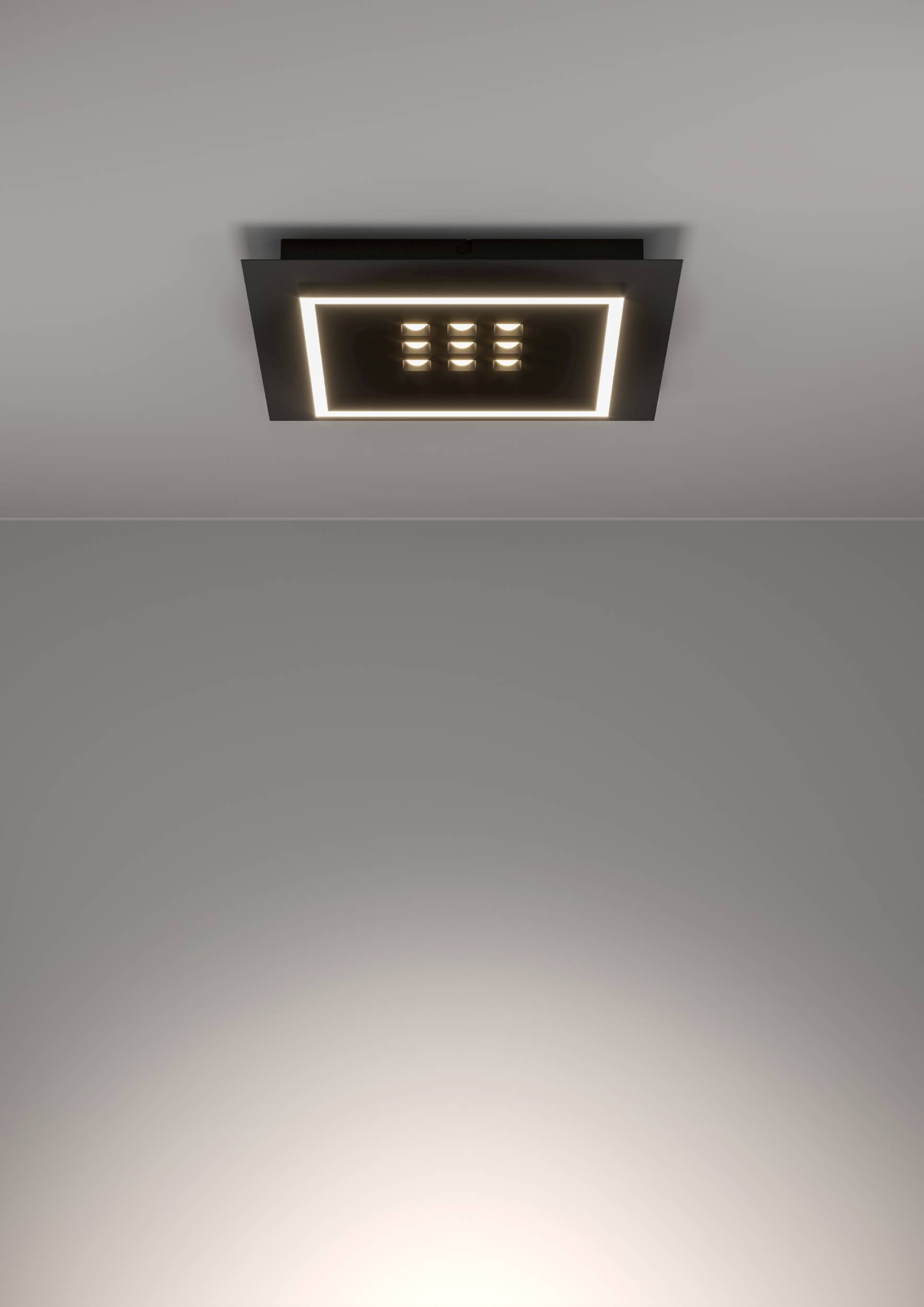 EGLO Deckenleuchte »Balazote Deckenlampe quadratisch aus Metall und Konststoff Lampe« LED-Modul 1 Stk. Kaltweiß | Neutralweiß | Warmweiß
