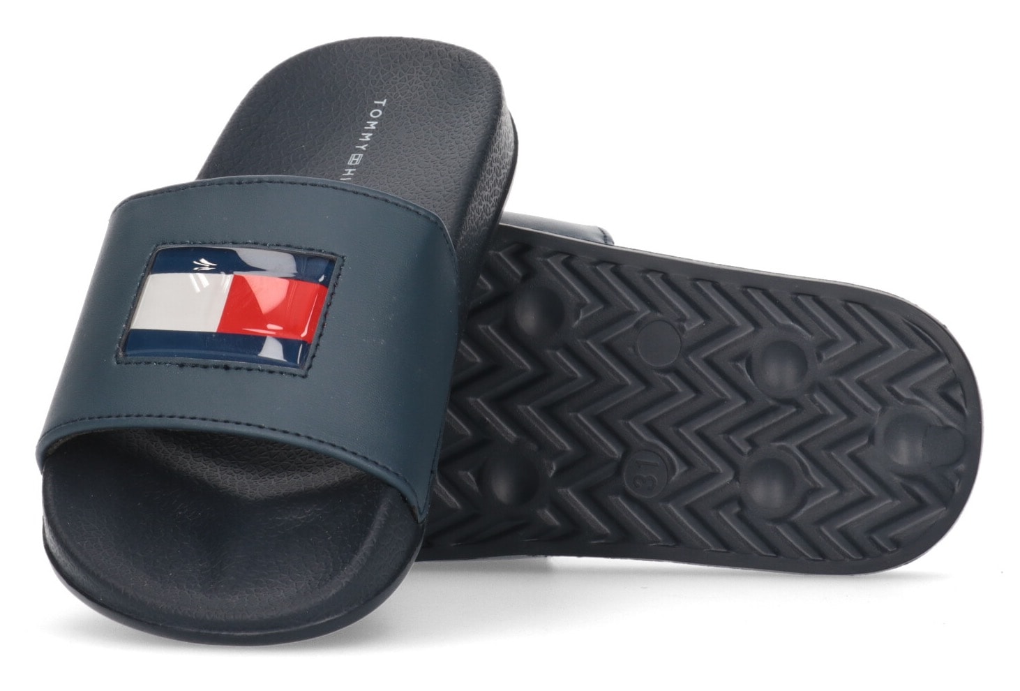 Tommy | POOL BAUR Pantolette »FLAG als WHITE«, ▷ Hilfiger für SLIDE Pool-Slides tragbar