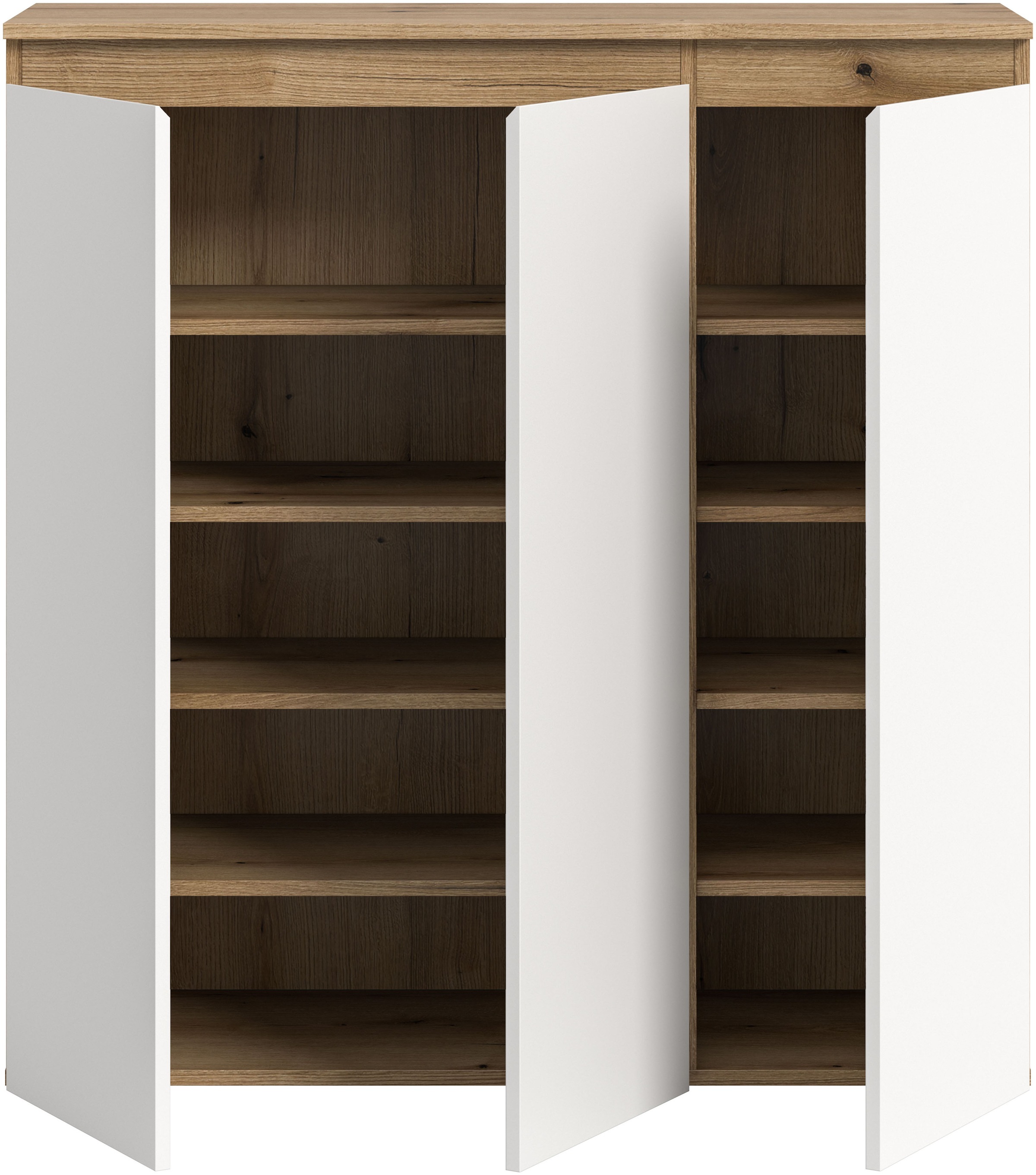 Home affaire Mehrzweckschrank »CIPELA, 105x111 cm, viel Stauraum, variable Einlegeböden, universal« in vielen verschiedenen Trendfarben verfügbar, 1 Stk. tlg. Schuhschrank, Kleiderschrank, Universalschrank, Aktenschrank, Schrank