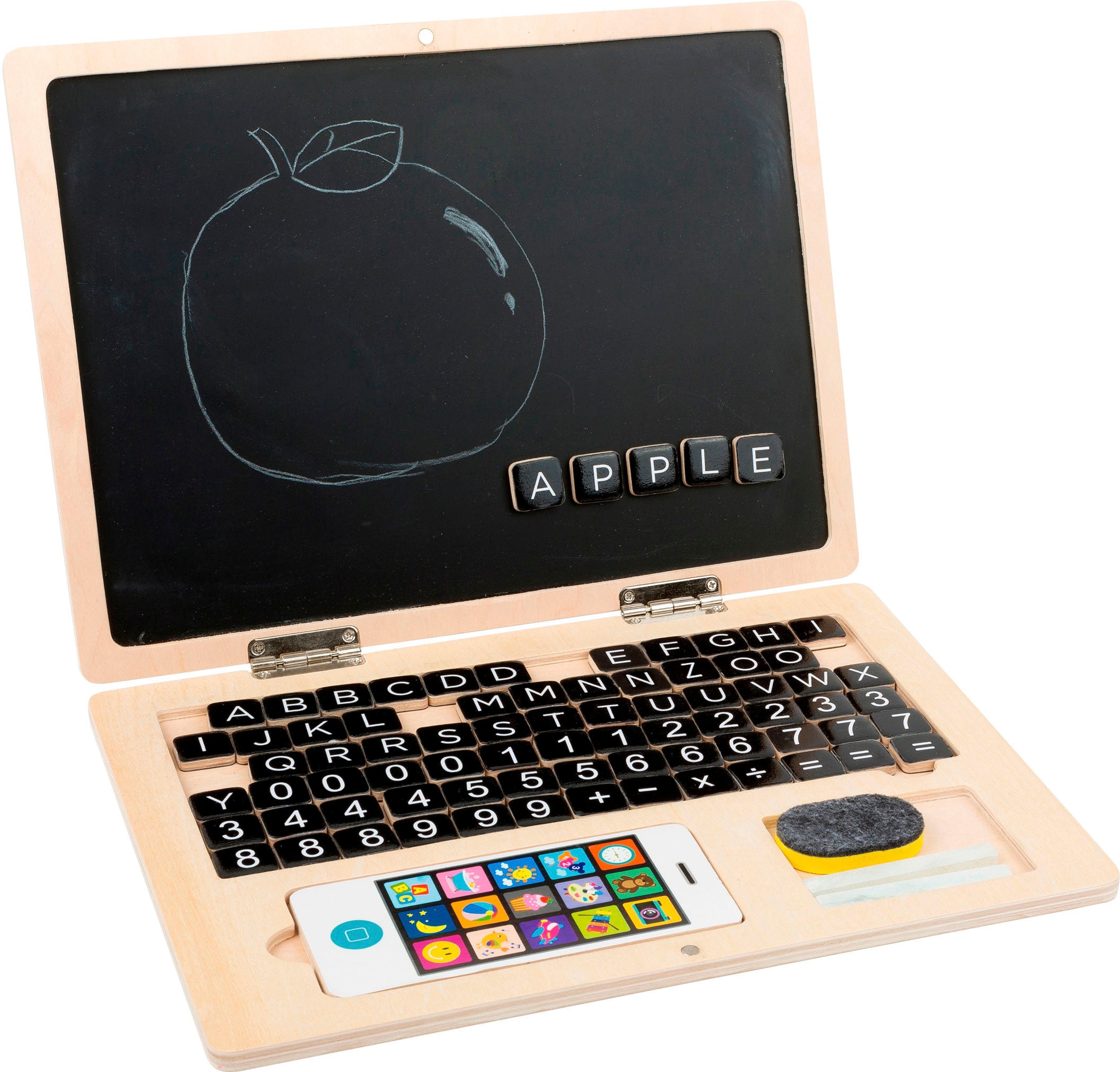 Magnettafel »Holz-Laptop mit Magnet-Tafel«