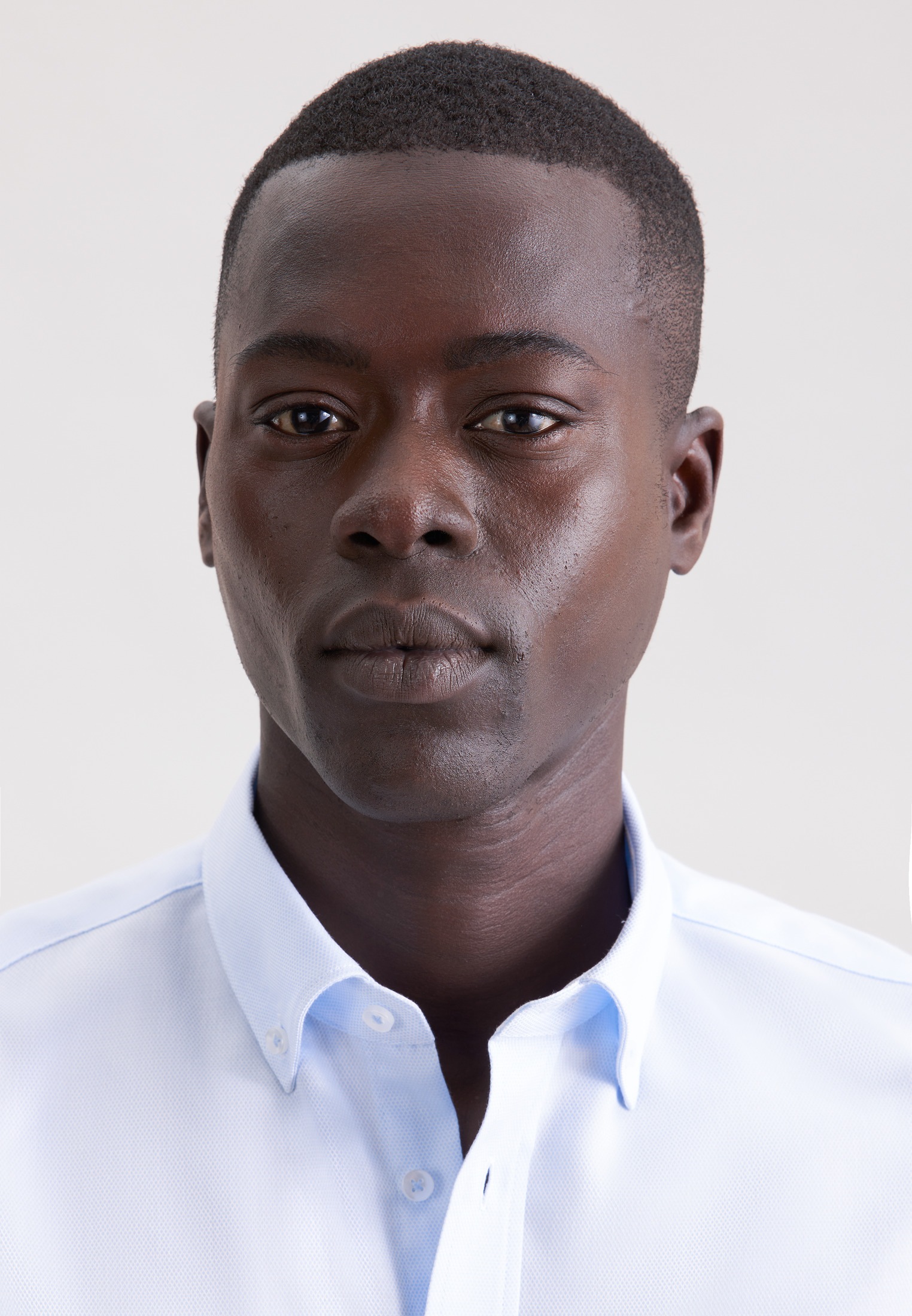 Thumbnail - seidensticker Businesshemd "Schwarze Rose" Shaped 1/2 Button-Down-Kragen Struktur