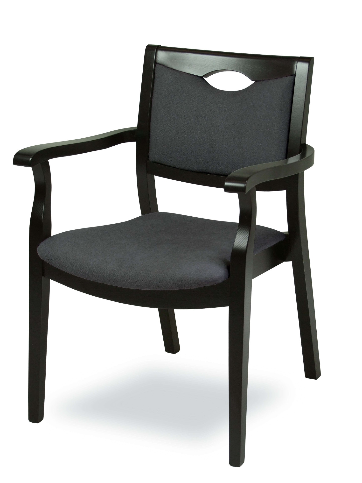 Home affaire Armlehnstuhl "London, Stuhl, Komfortsessel, 3 Gestellfarben, Made in Italy" () 1 Stk.Extra-komfortabel, ergonomisch, fleckenabweisendes Gewebe, Massivholz