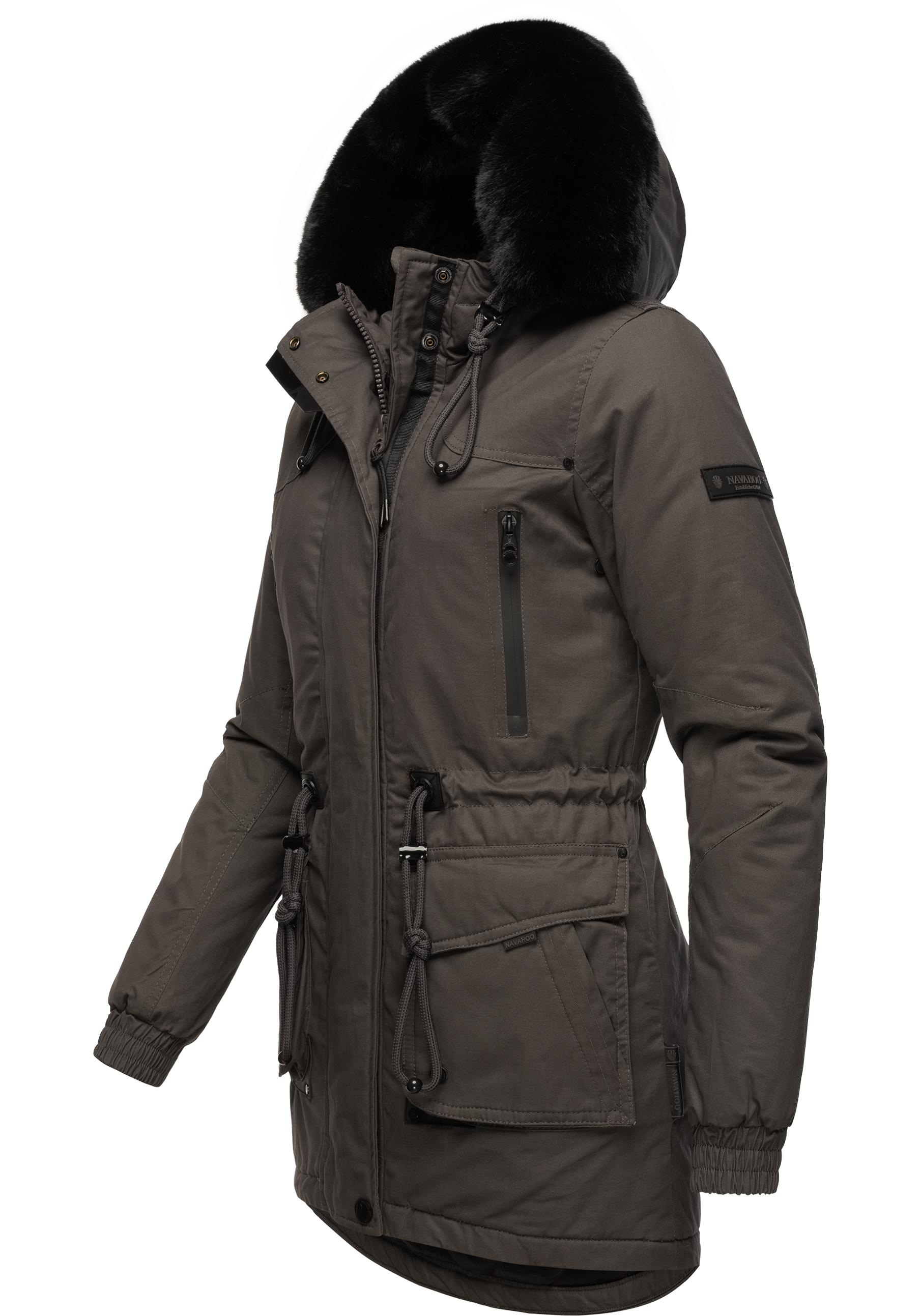 Marikoo Wintermantel »Olessaa«, Sportlicher Baumwoll-Parka für den Winter