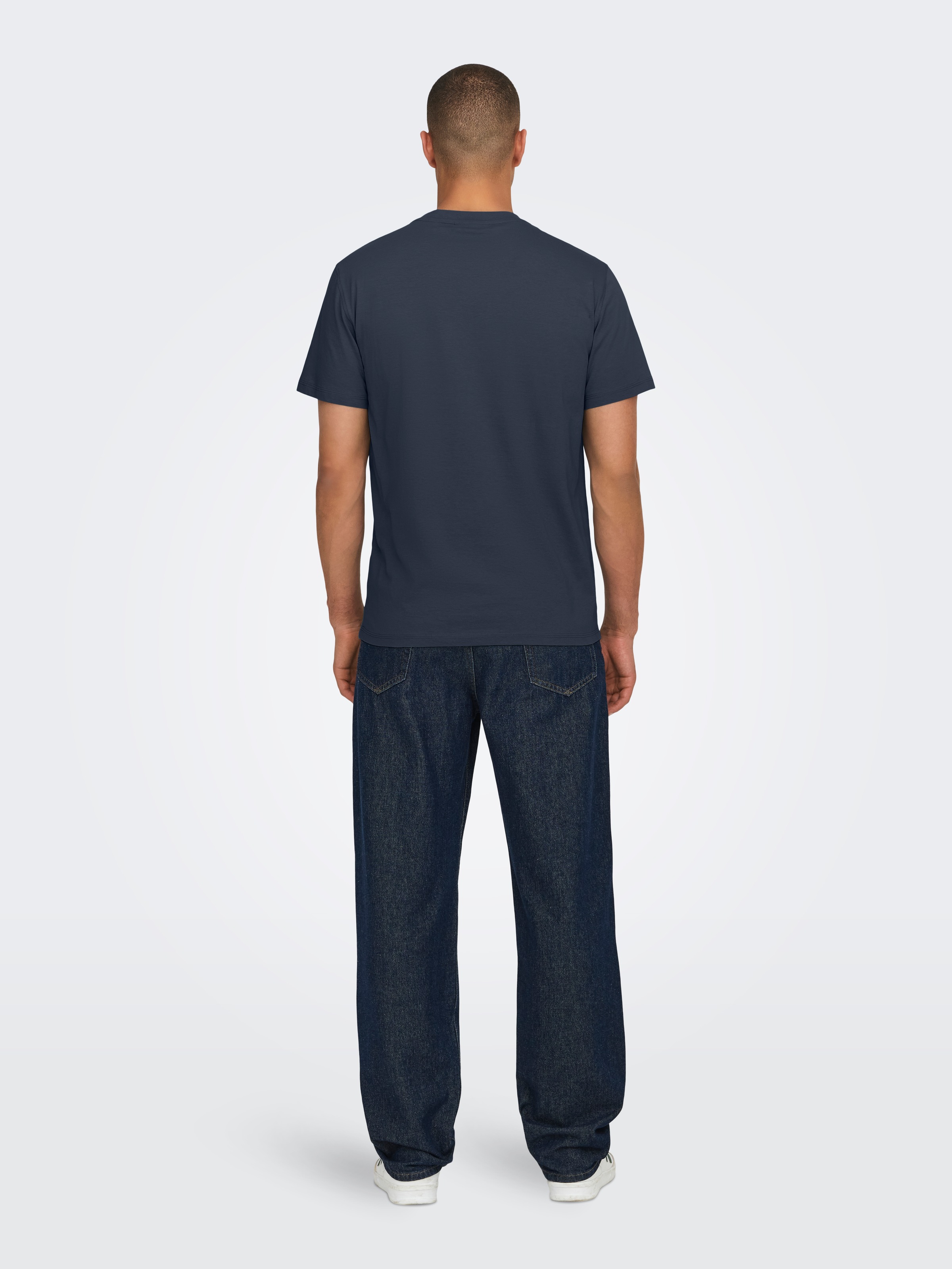 ONLY & SONS Rundhalsshirt "ONSMAX LIFE REG SS STITCH TEE" günstig online kaufen
