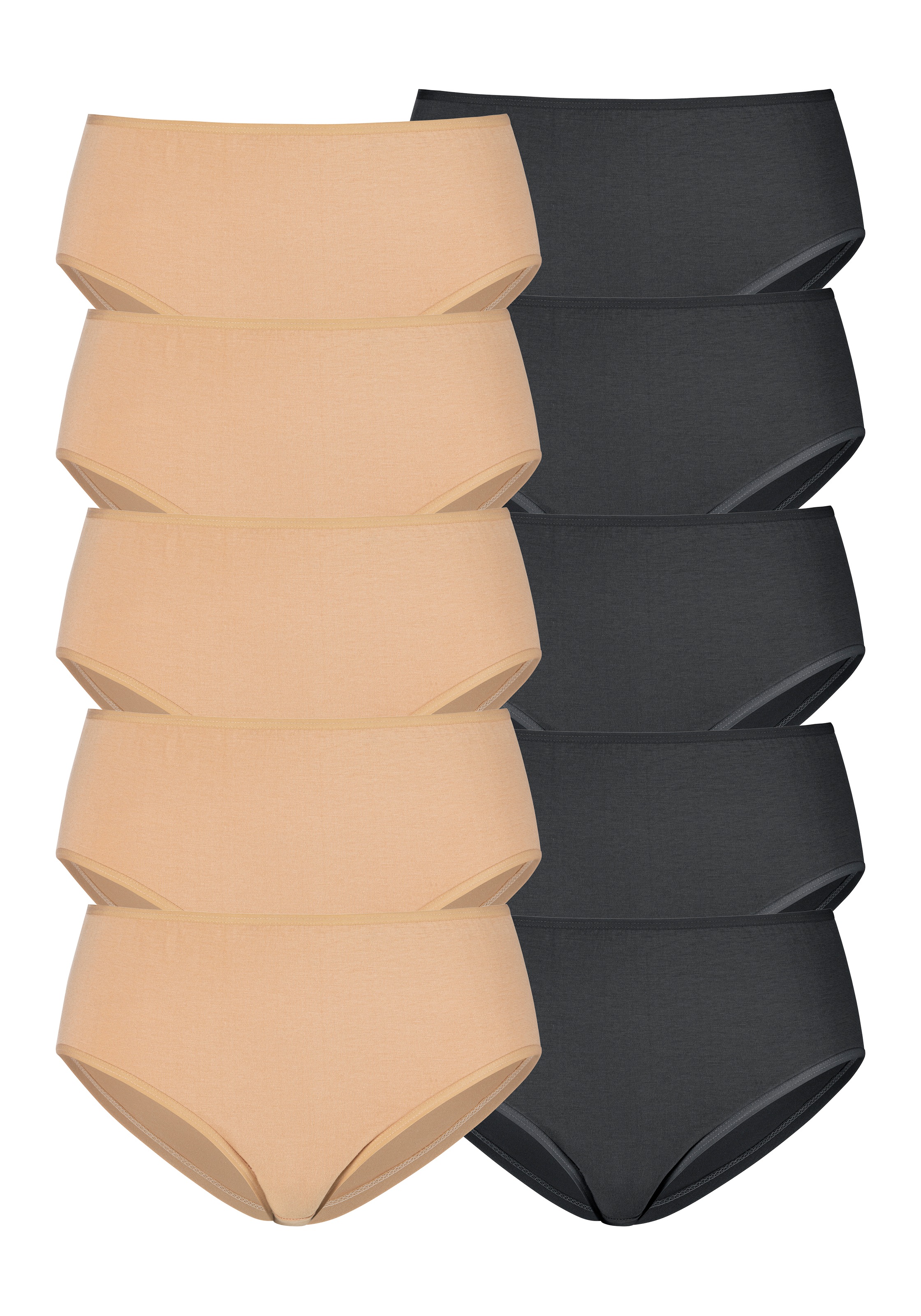 petite fleur by Lascana Hüftslip 10er-Pack, aus elastischer Baumwolle