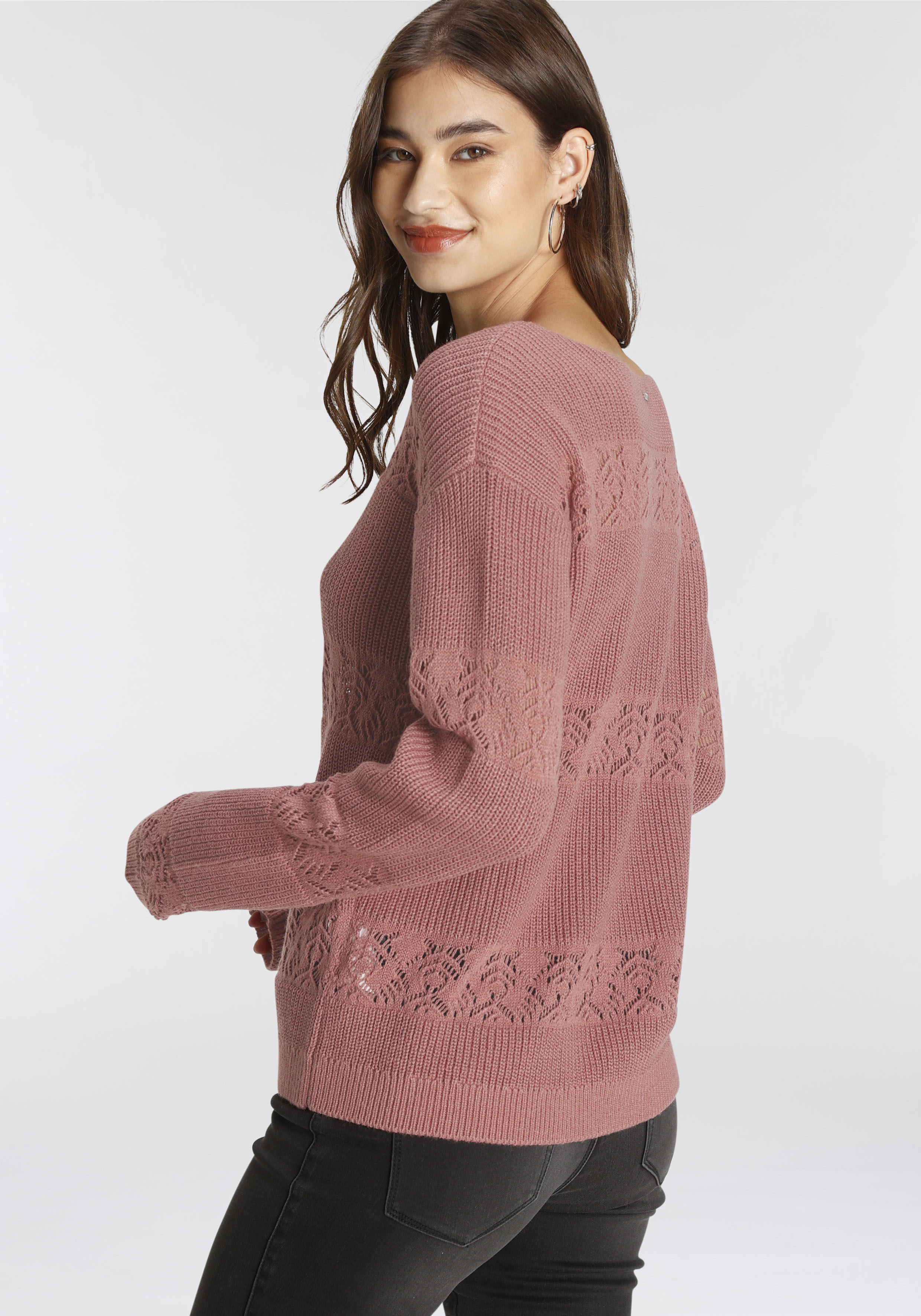 Thumbnail - Laura Scott Strickpullover, mit Ajour-Muster