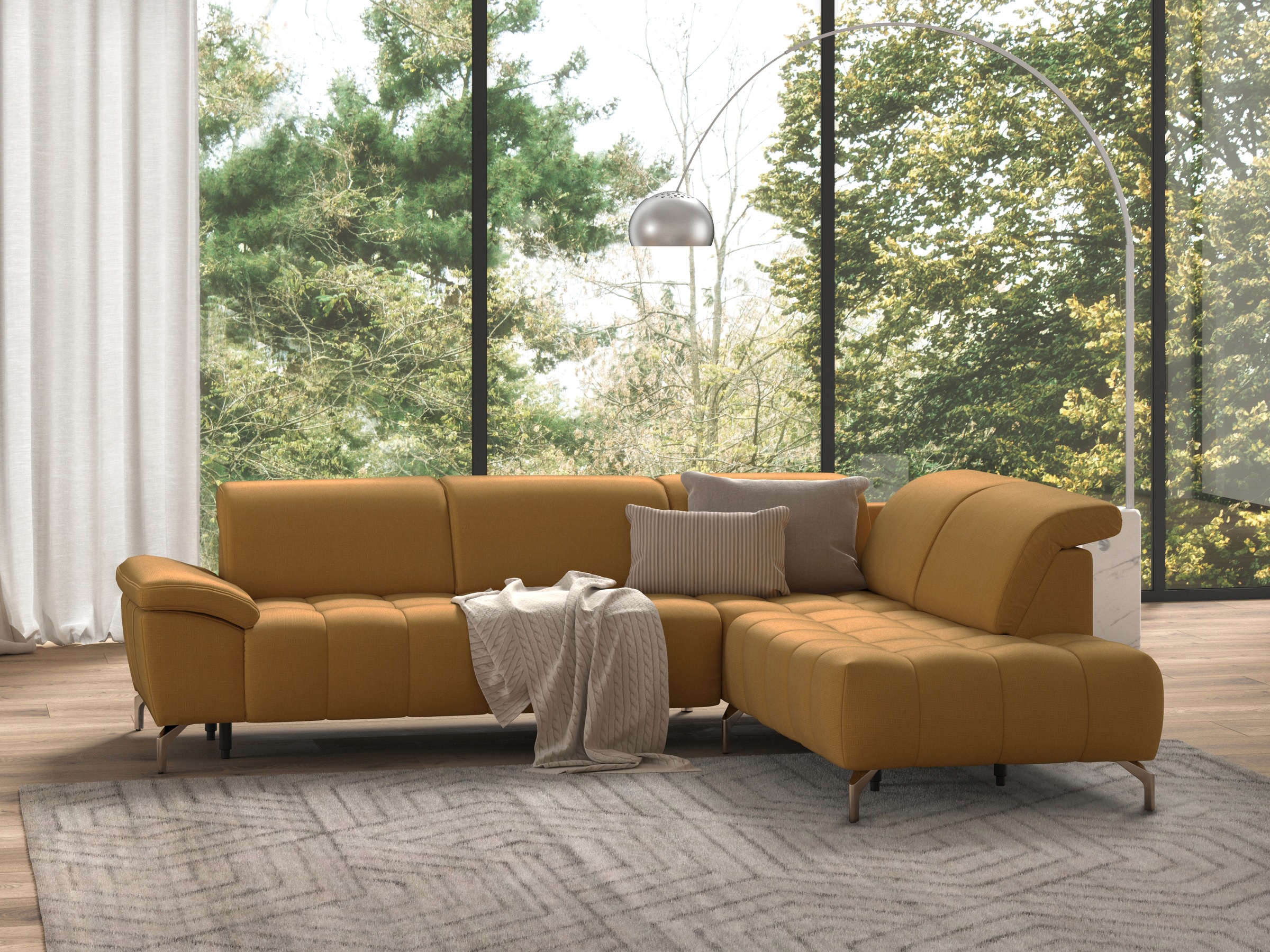 sit&more Ecksofa "Cool L-Form" wahlweise mit Kopfteilverstellung und Vorzie günstig online kaufen