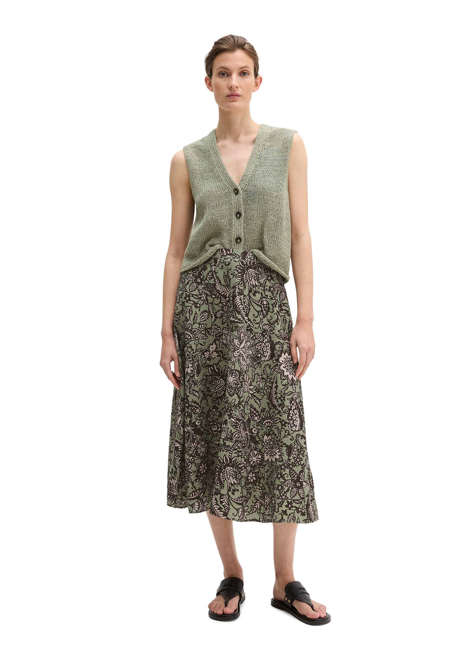 Marc O'Polo Webrock »aus glänzendem Viskose-Mix«