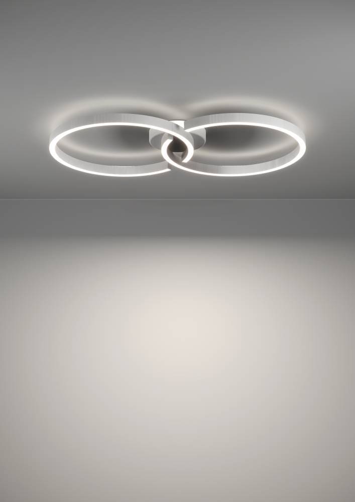 EGLO Deckenleuchte »AMANDOLO« LED-Modul 1 Stk. RGB | warmweiß - kaltweiß dimmbare Deckenlampe, Fernbedienung, Metall, RGB Backlight