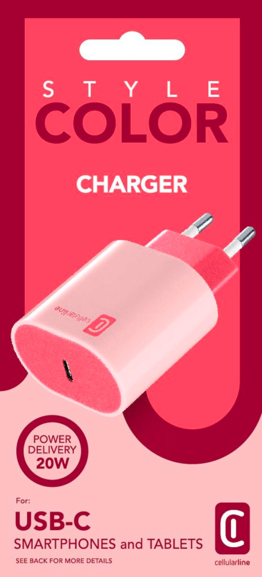 Cellularline USB-Ladegerät »USB-C CHARGER PD 20W«