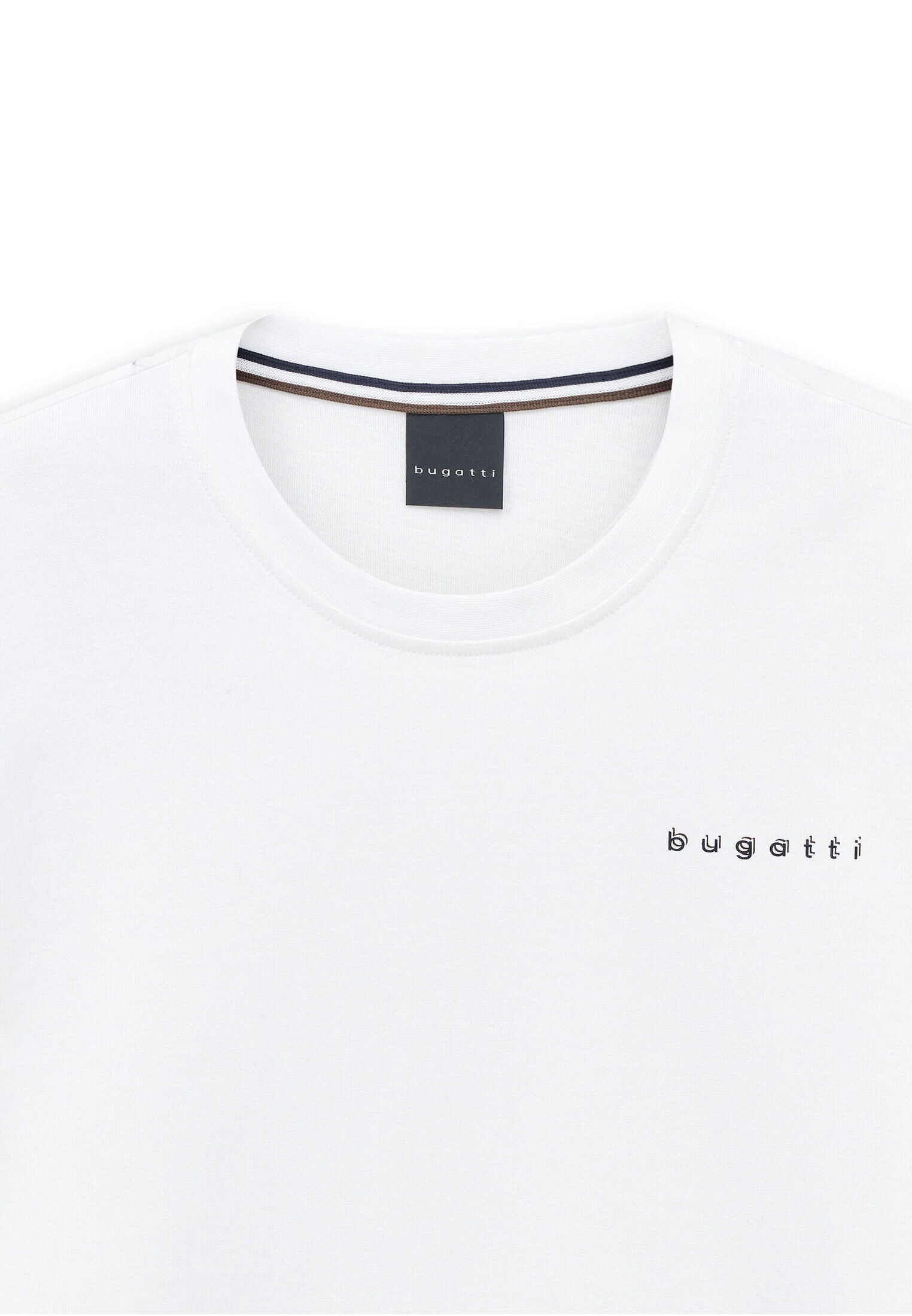 bugatti Langarmshirt "Basic" aus Baumwolle Modern Fit günstig online kaufen