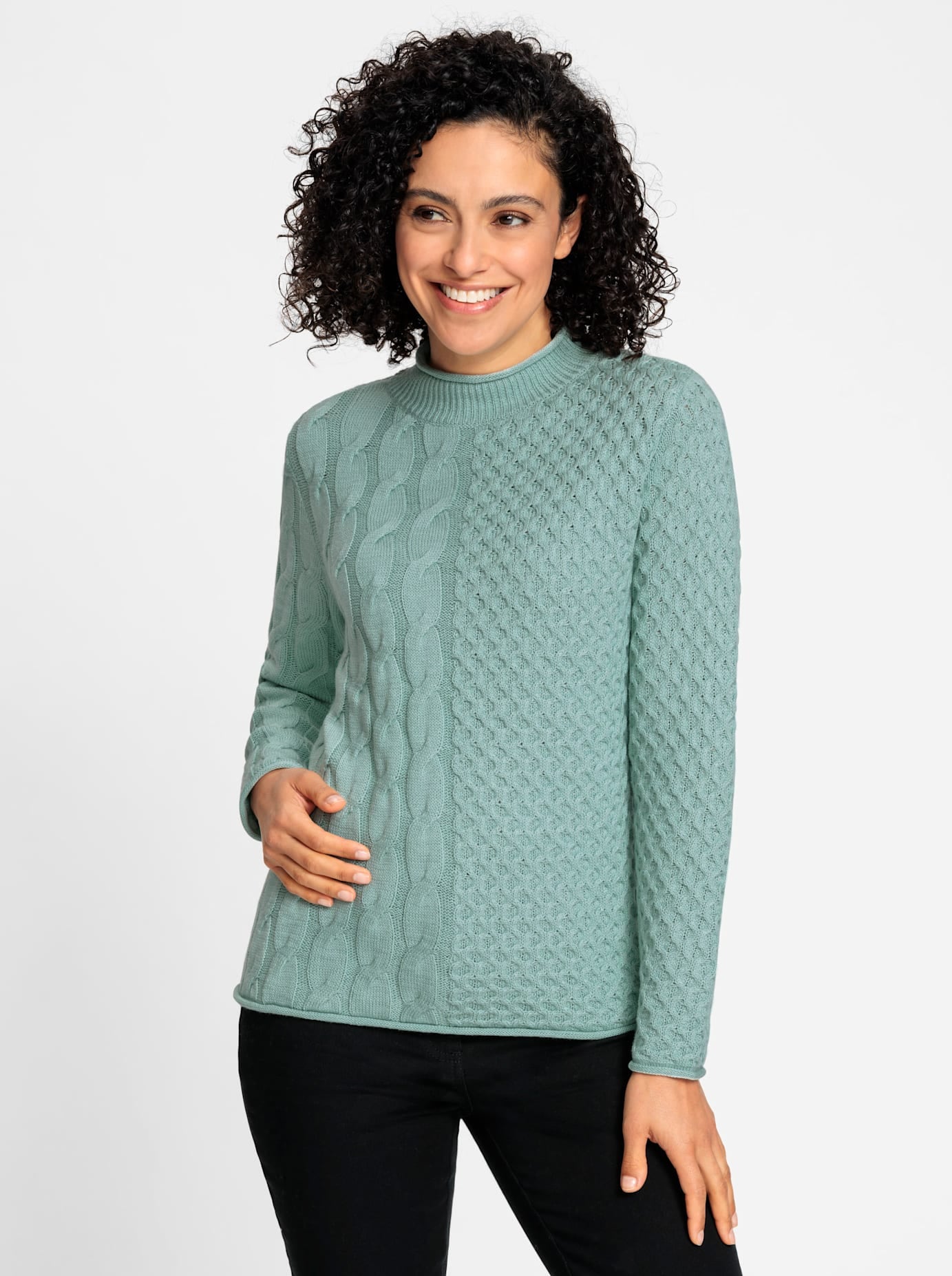 Inspirationen Stehkragenpullover "Stehkragen-Pullover" günstig online kaufen