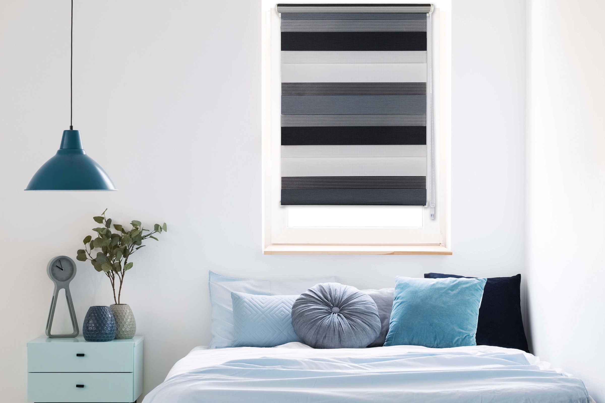 mydeco Doppelrollo "Just-Triple" Lichtschutz ohne Bohren freihängend günstig online kaufen