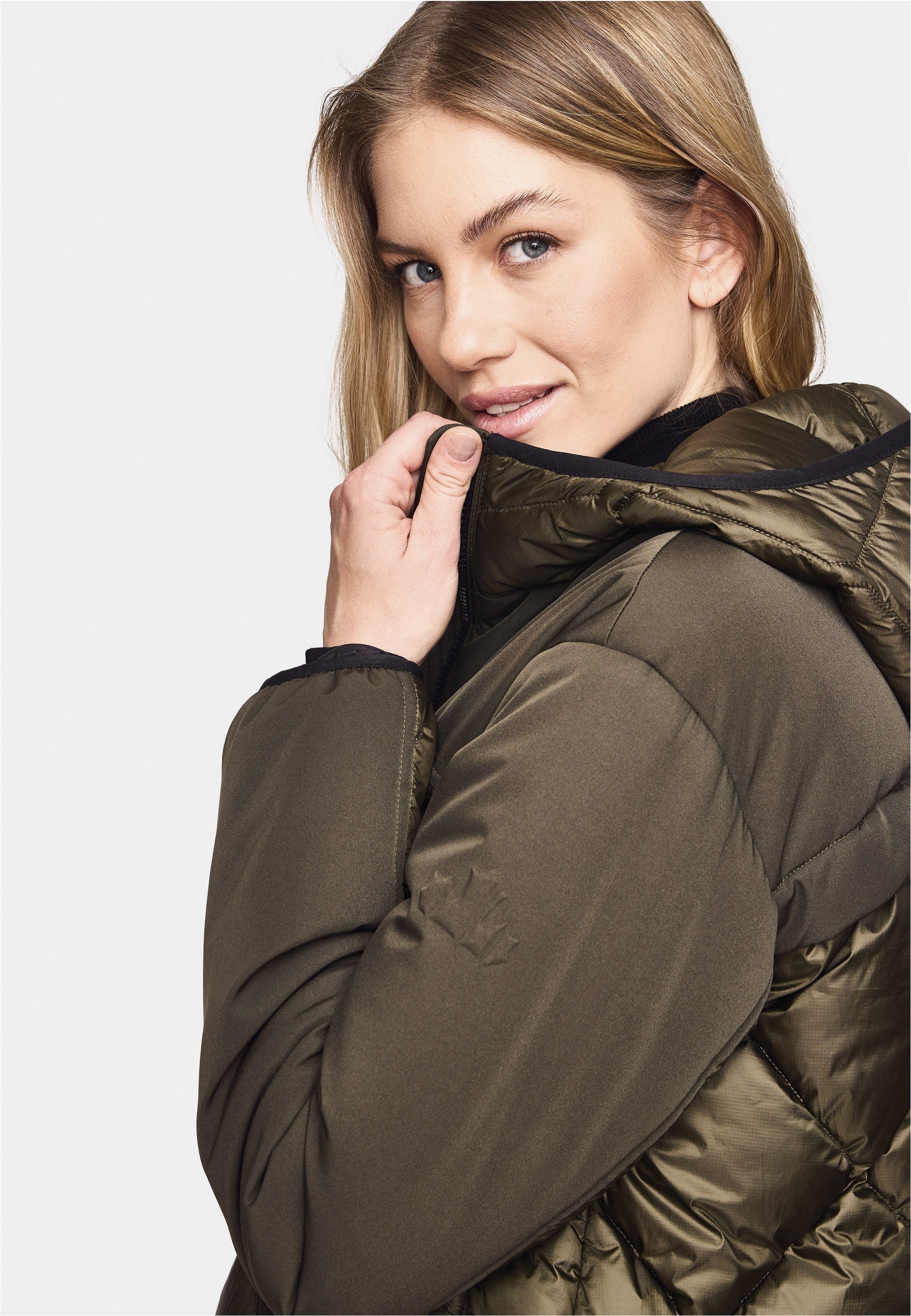 New Canadian Steppjacke »CARINA«, mit Taschenbeutel aus Kuschel-Fleece