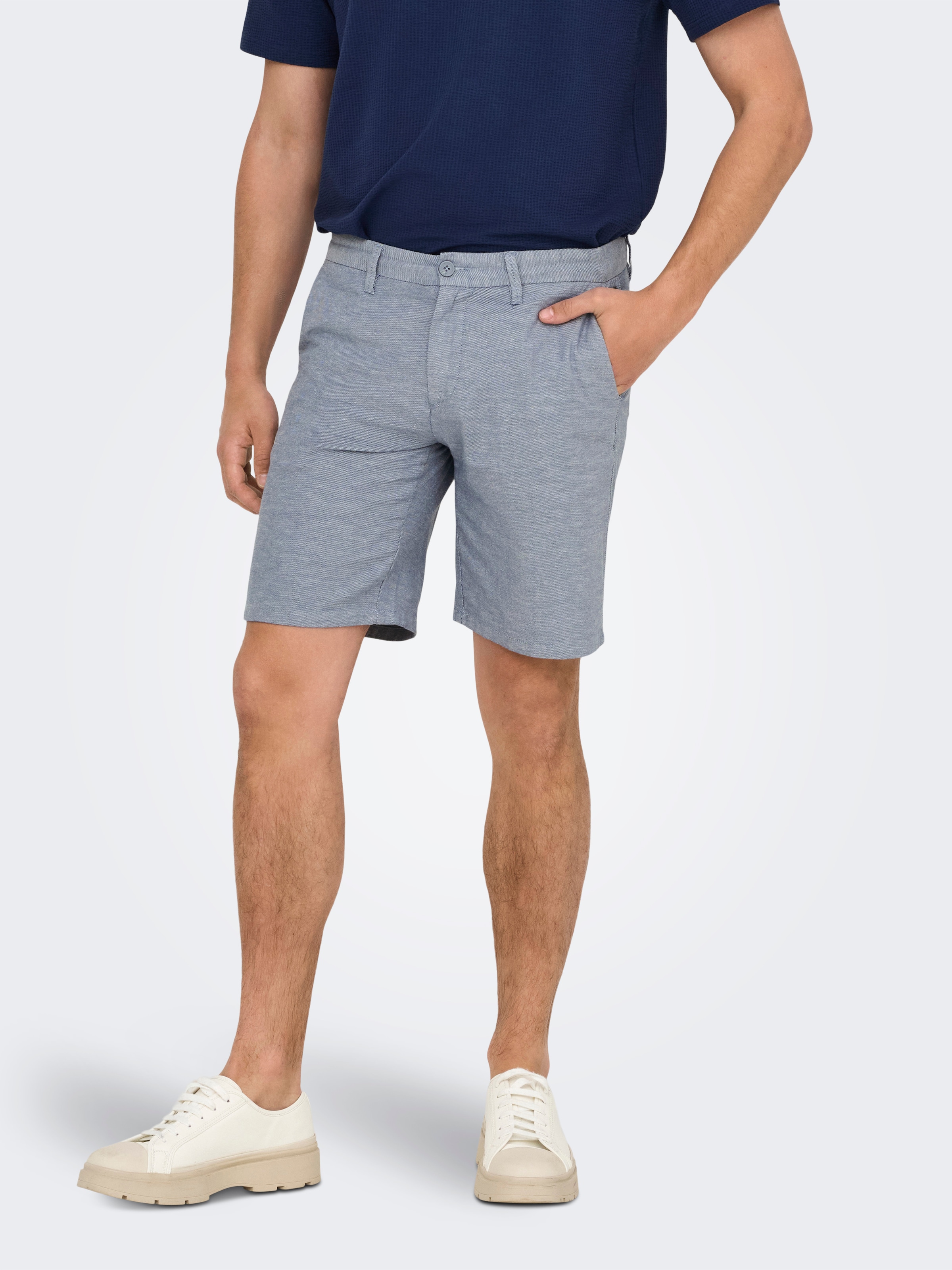 ONLY & SONS Chinoshorts "ONSMARK 0011 COTTON LINEN SHORTS NOOS" günstig online kaufen
