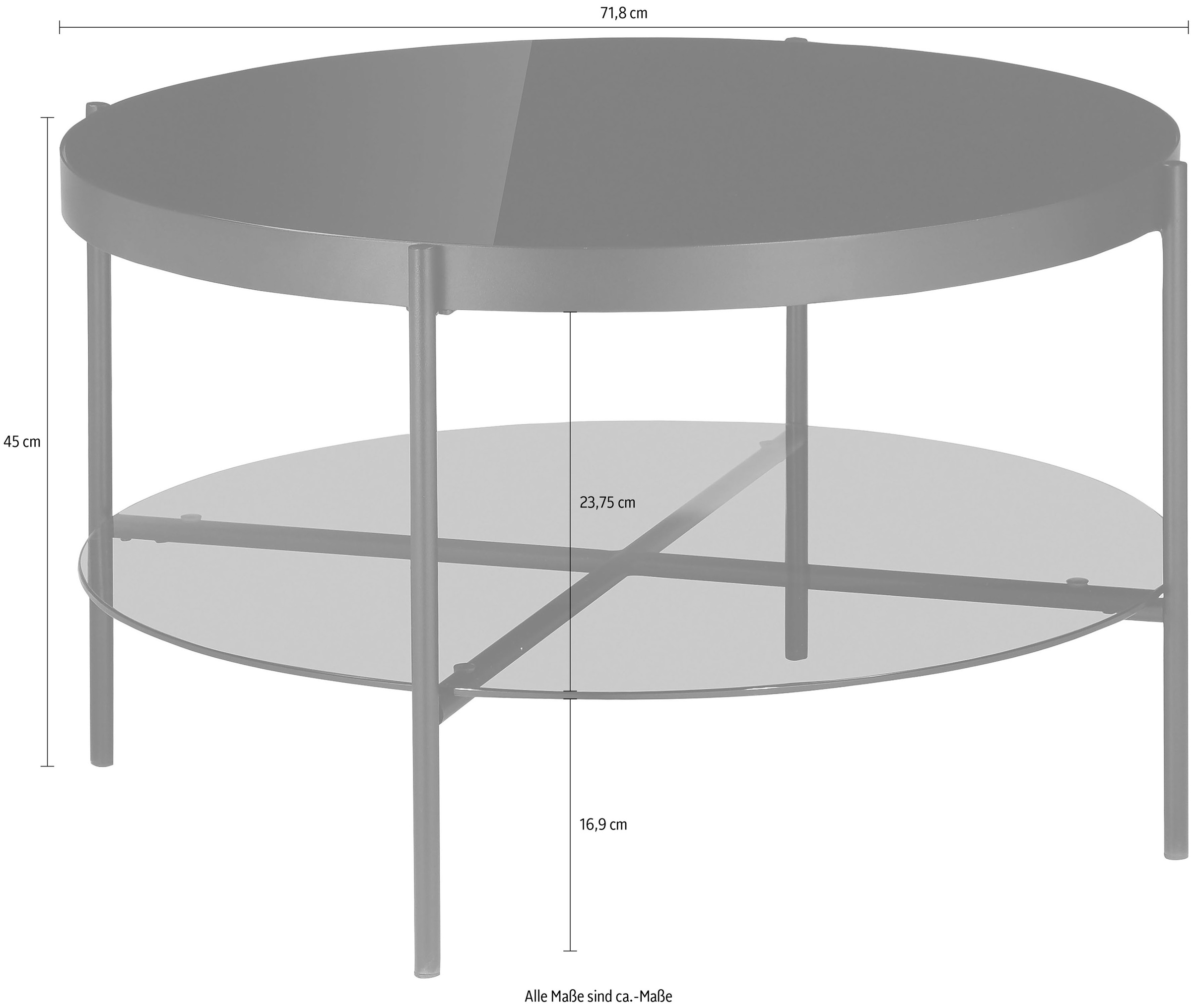 INOSIGN »Glenda«, kaufen Design, Ablageboden | Couchtisch BAUR Modernes