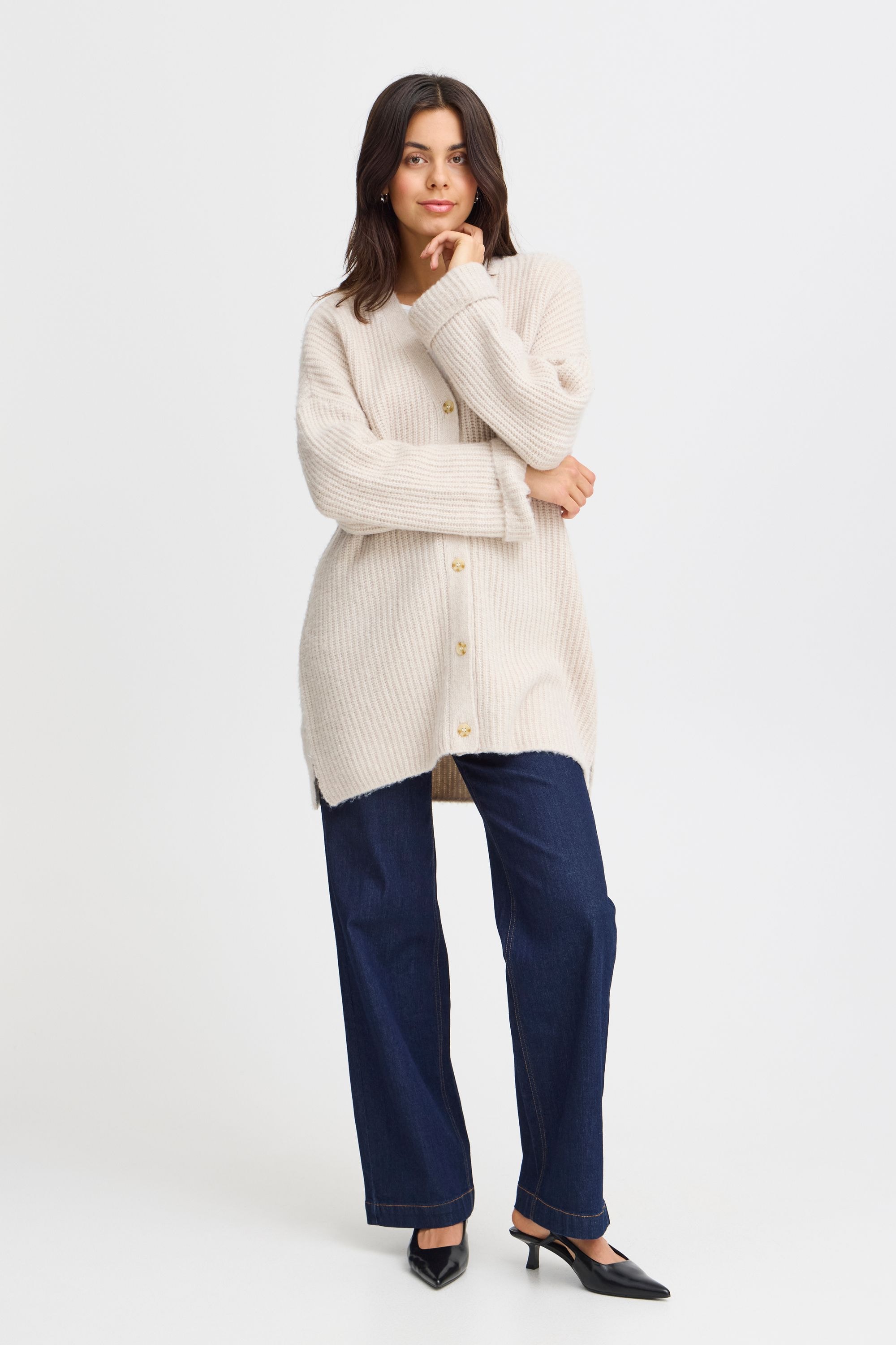 fransa Strickjacke »Strickjacke FRBEVERLY CAR 3«
