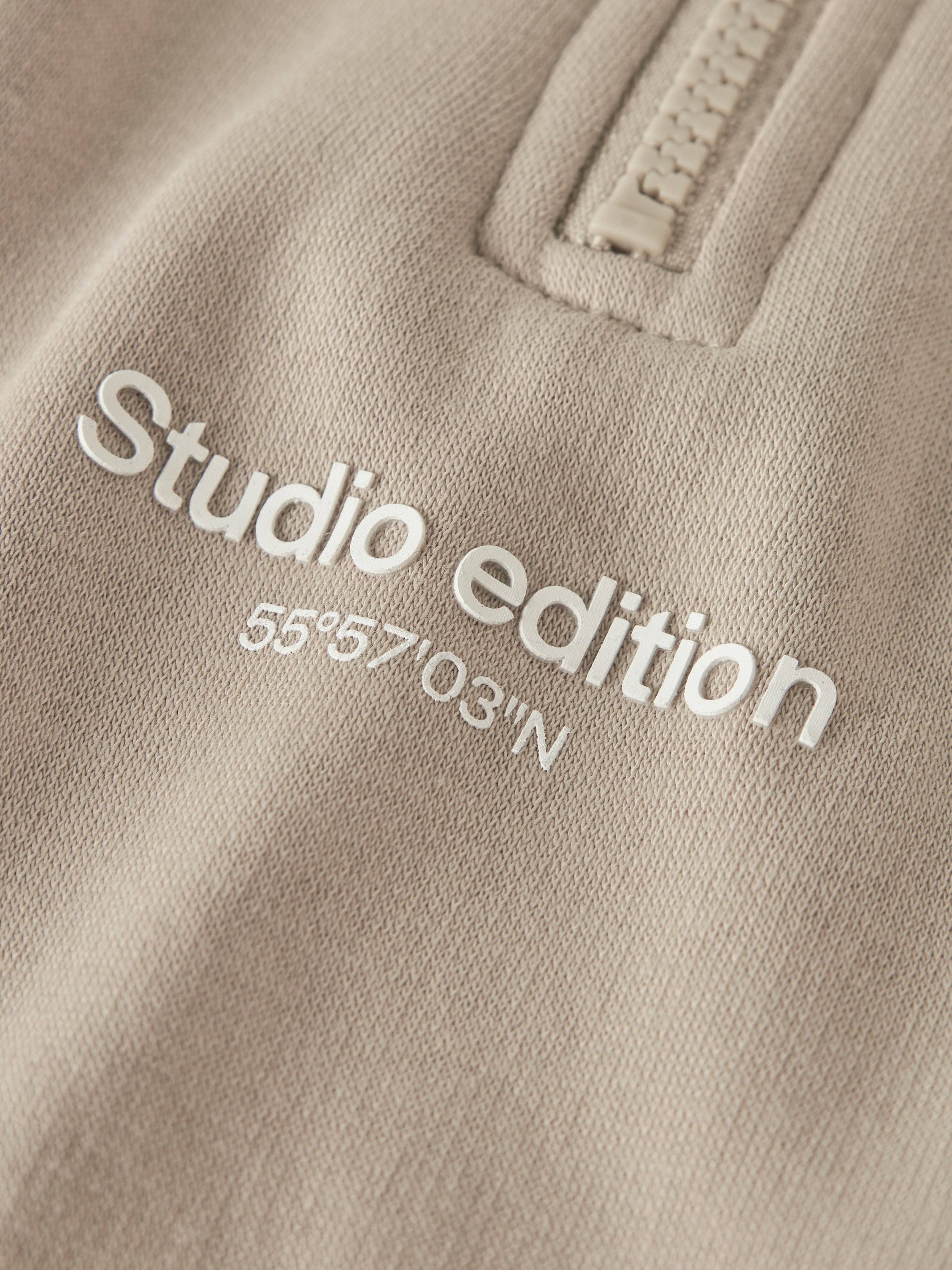 Name It Sweatshirt »NKMBRODY LS NREG SWEAT ZIP BRU NOOS«, mit Stehkragen und kurzem Reißverschluss