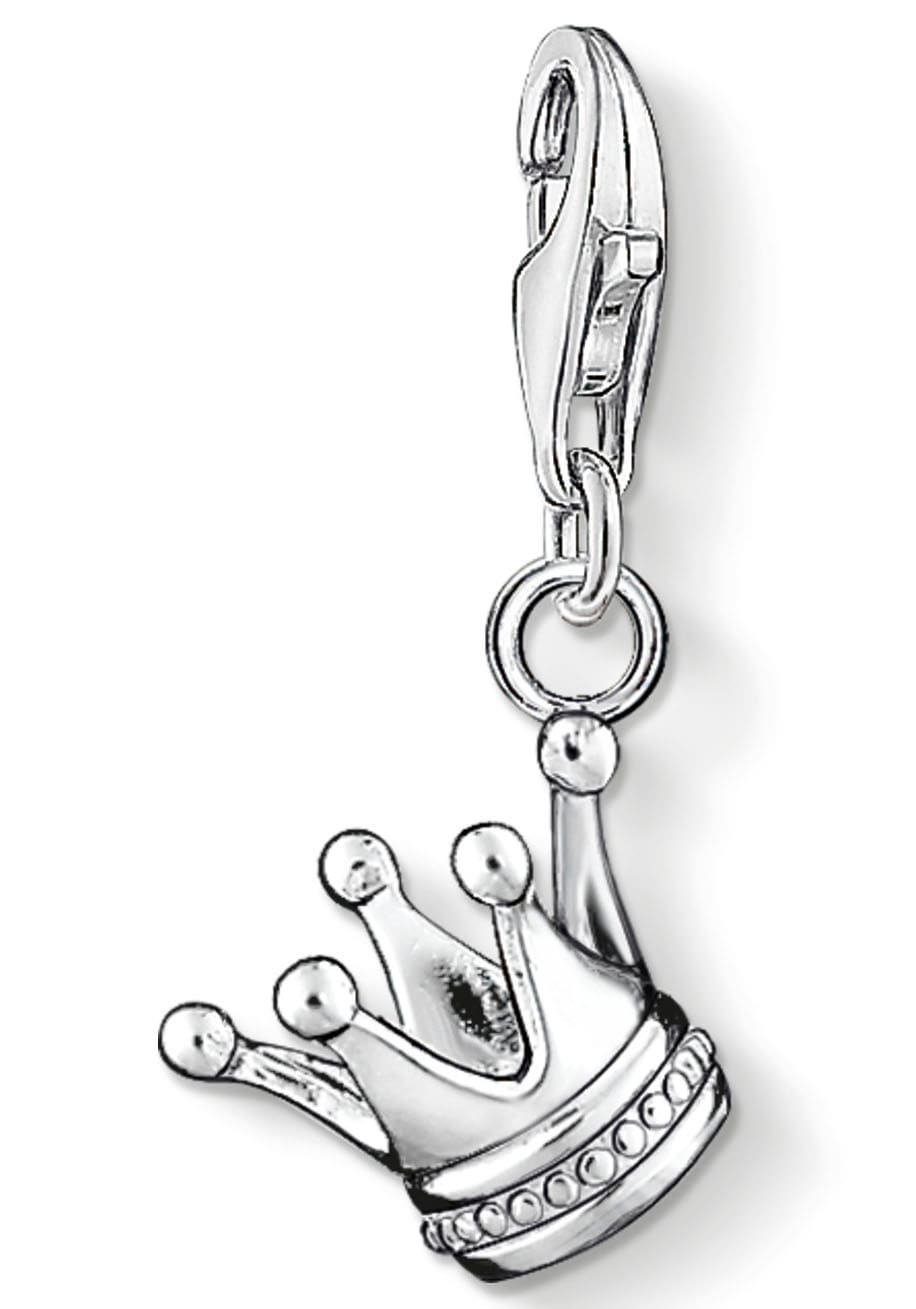 Charm-Einhänger THOMAS SABO "Krone", silber (silberfarben), Charms, Damen, Silber 925 (recycelt)