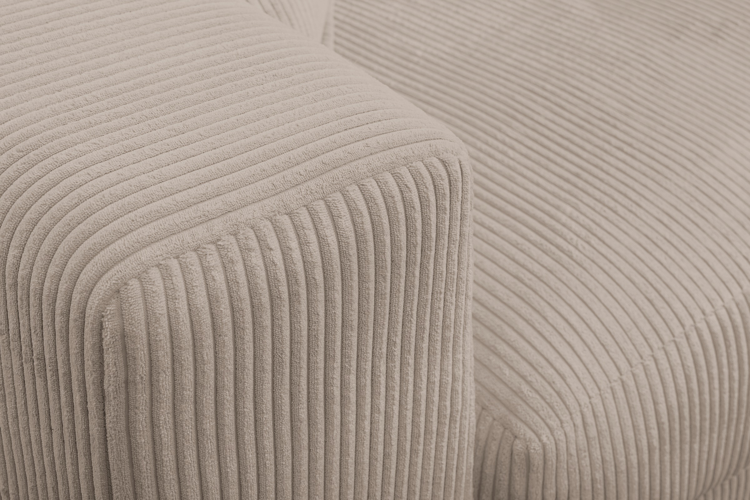 WERK2 Ecksofa »Eldorado L-Form«, Design Ecksofa, besonders weicher Sitzkomfort, extra breite Ottomane
