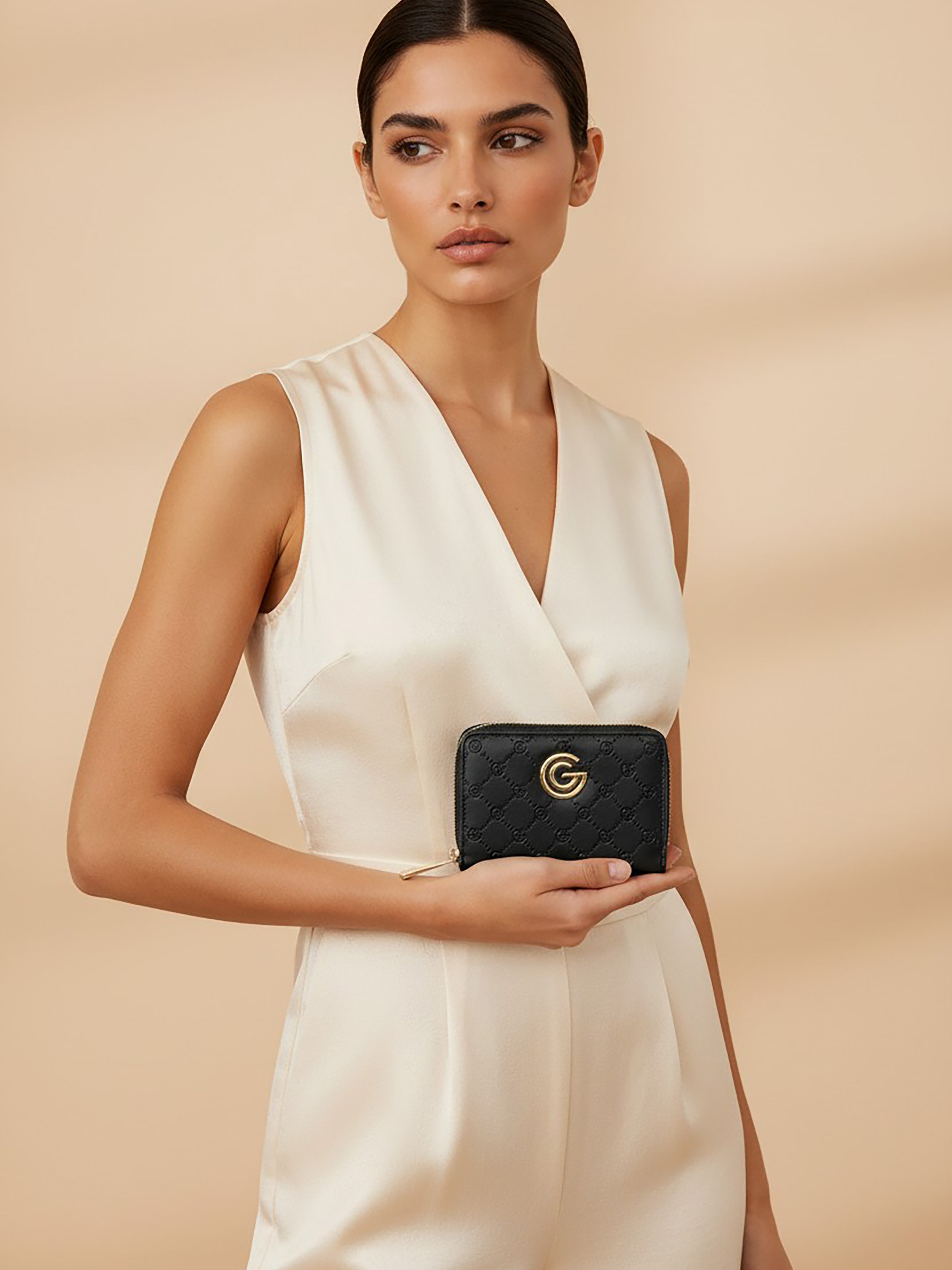 GABRIELLA G By Gabriella Gucci Geldbörse »CHIARA« Damen Geldbeutel, Portemonnaie mit umlaufendem Reißverschluss
