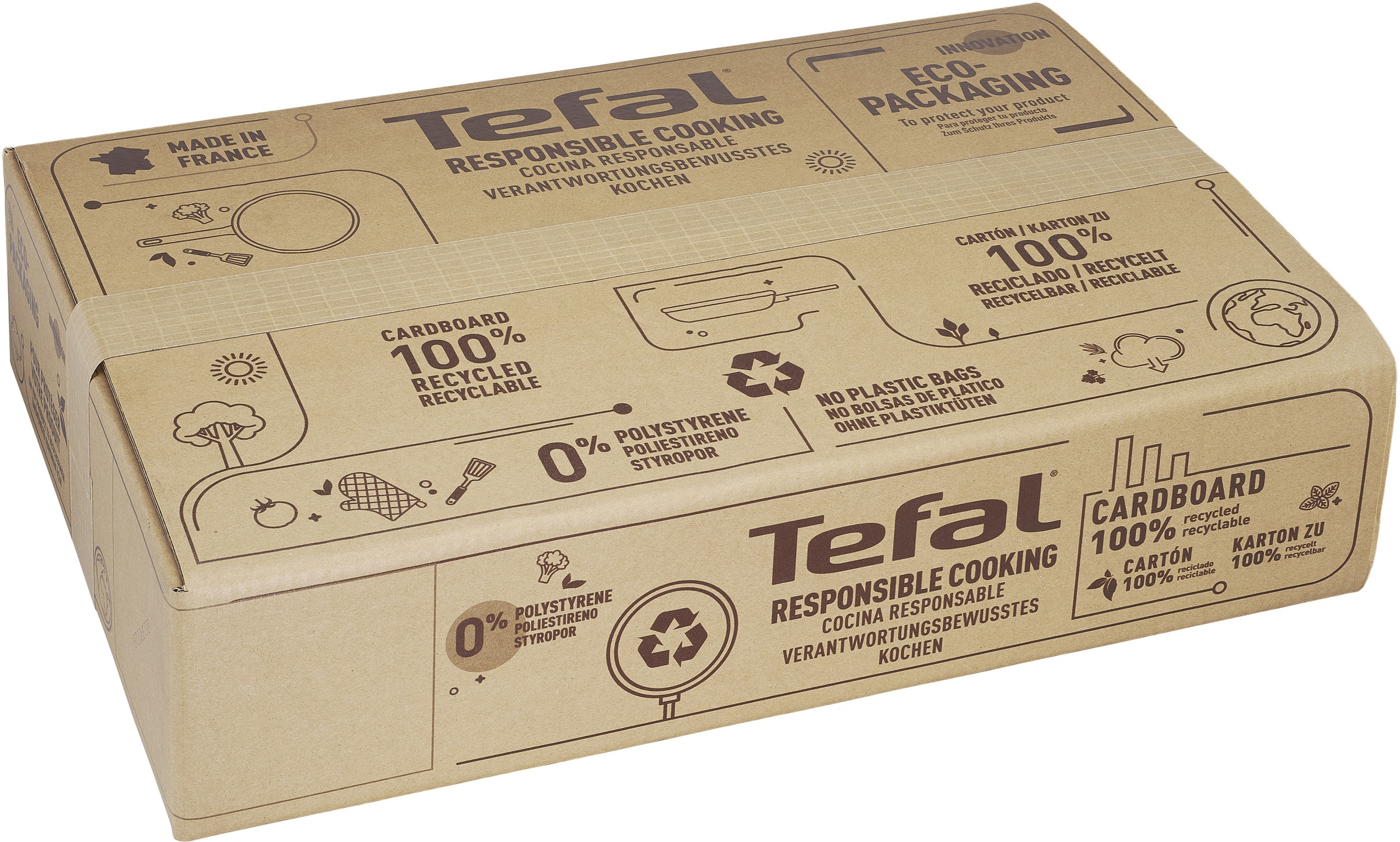 Tefal Wok »Ultimate On Wokpfanne Induktion 28 cm«, Aluminium, (1 tlg.), Titanium Antihaftbeschichtung, Thermo-Signal, alle Herdarten, G26019
