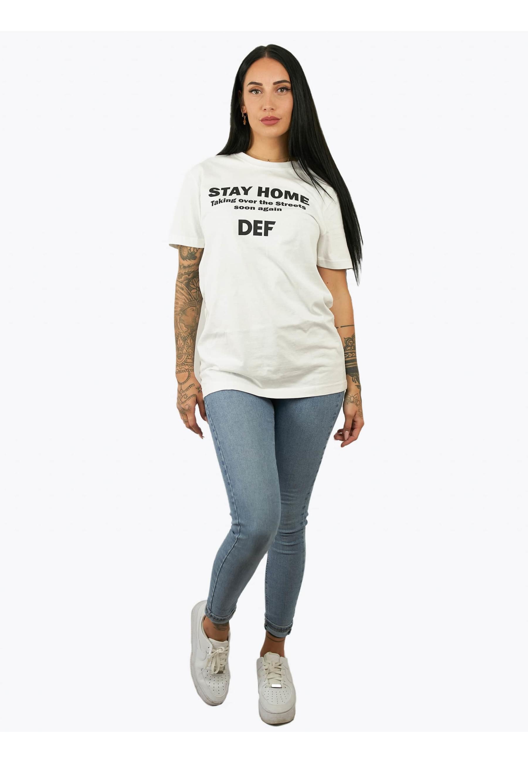 DEF Kurzarmshirt »DEF Herren Stay Home T-Shirt«, (1 tlg.)