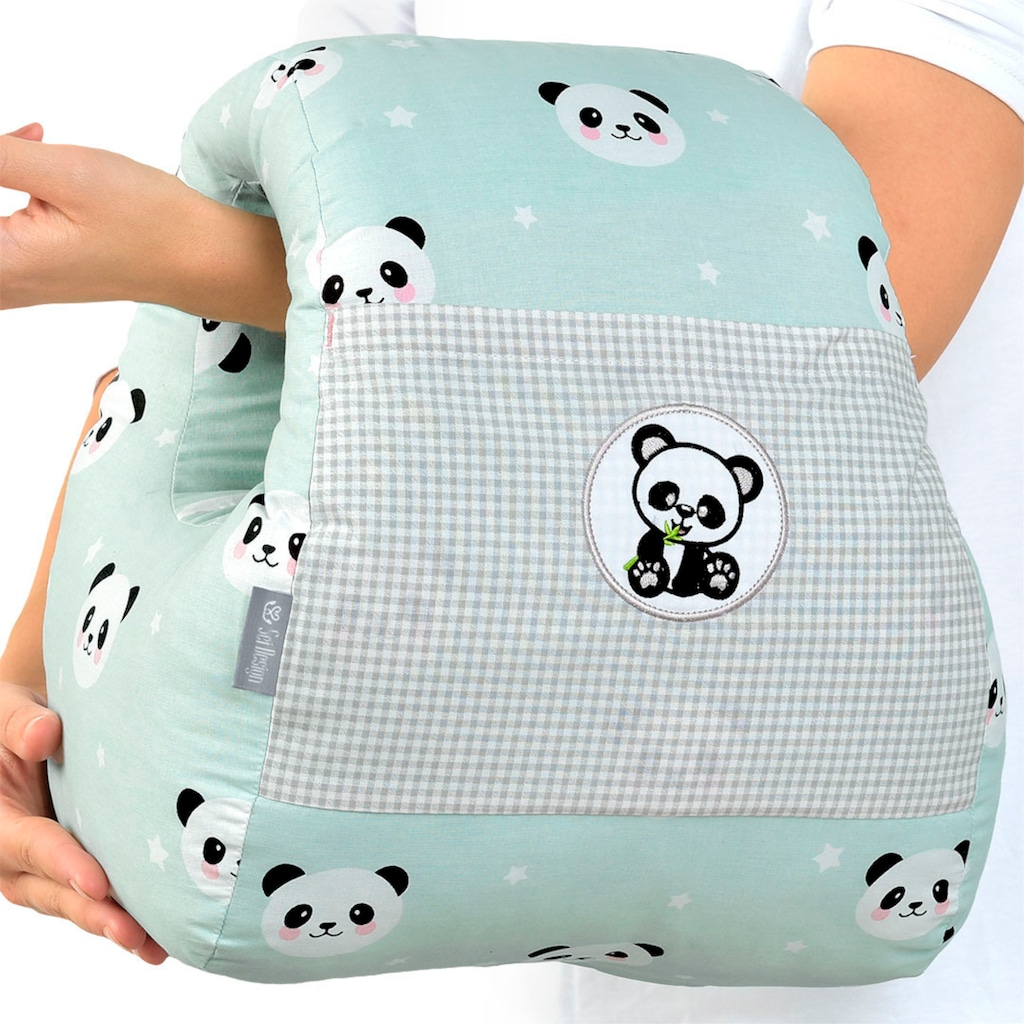 SEI Design Stillkissen »Panda-Mint«, (1 tlg.)