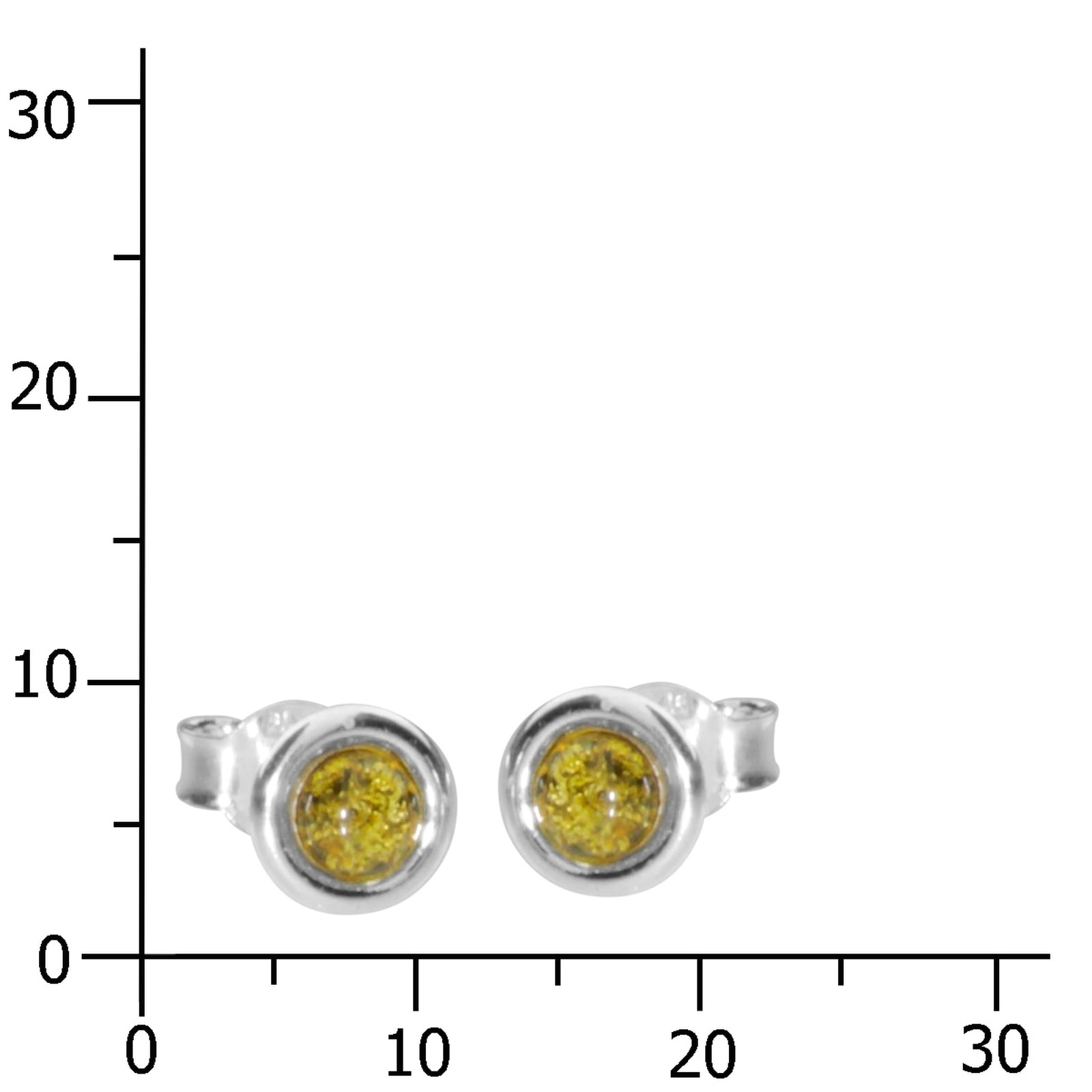 OSTSEE-SCHMUCK Paar Ohrstecker »Ostsee-Schmuck Ohrstecker Classic 4 mm Ohrstecker Classic 4 mm«, (2 tlg.)