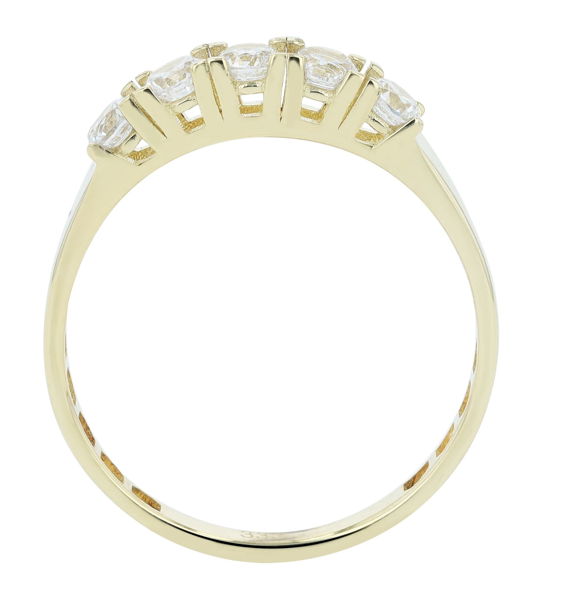 Fingerring ADELIA´S "Damen Ring aus 333 Gold mit Zirkonia" Gr. 54, gold, Fingerringe, Damen, 54, Fingerring 2