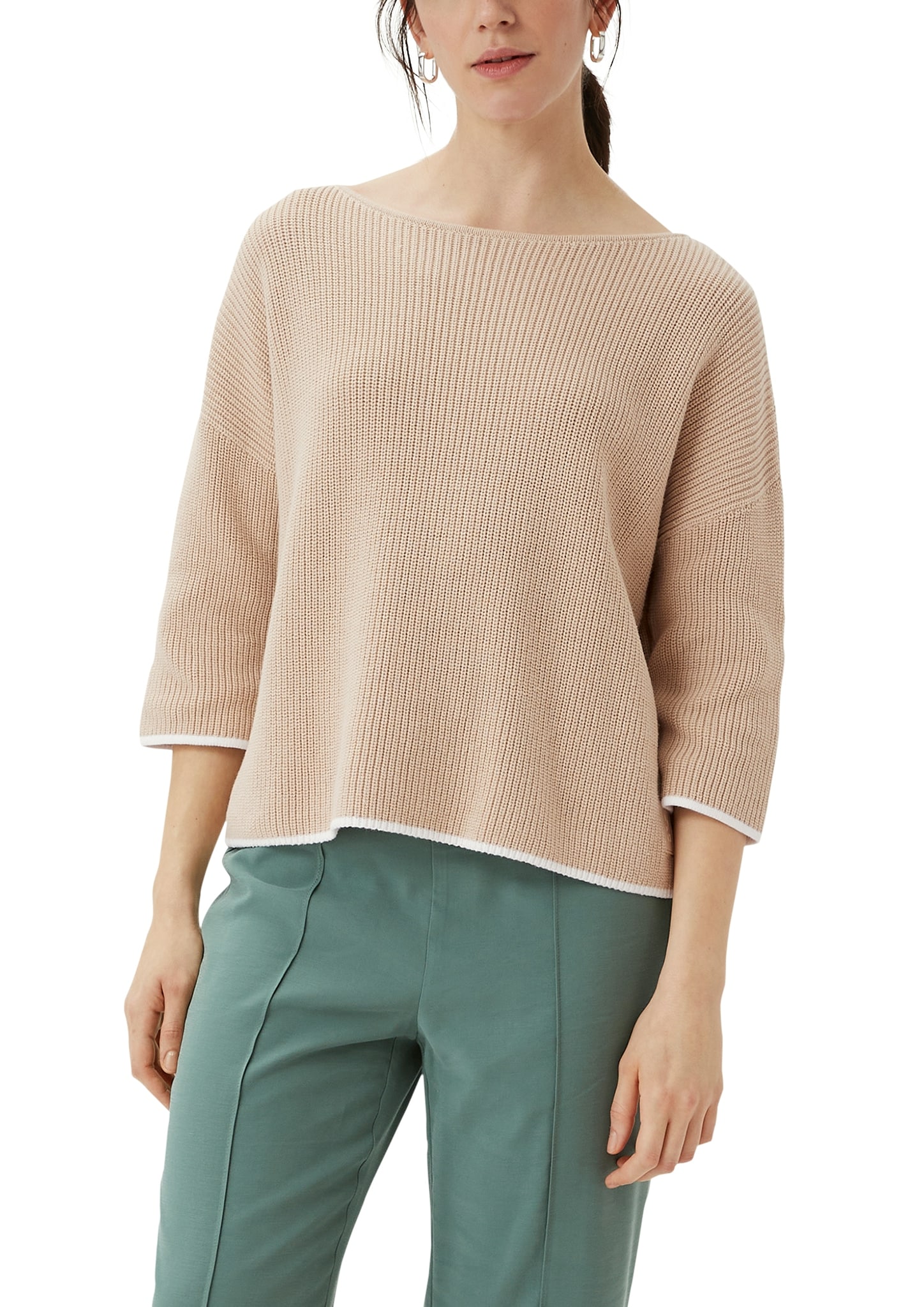 Comma Strickpullover, mit Drop-Shoulder Naht