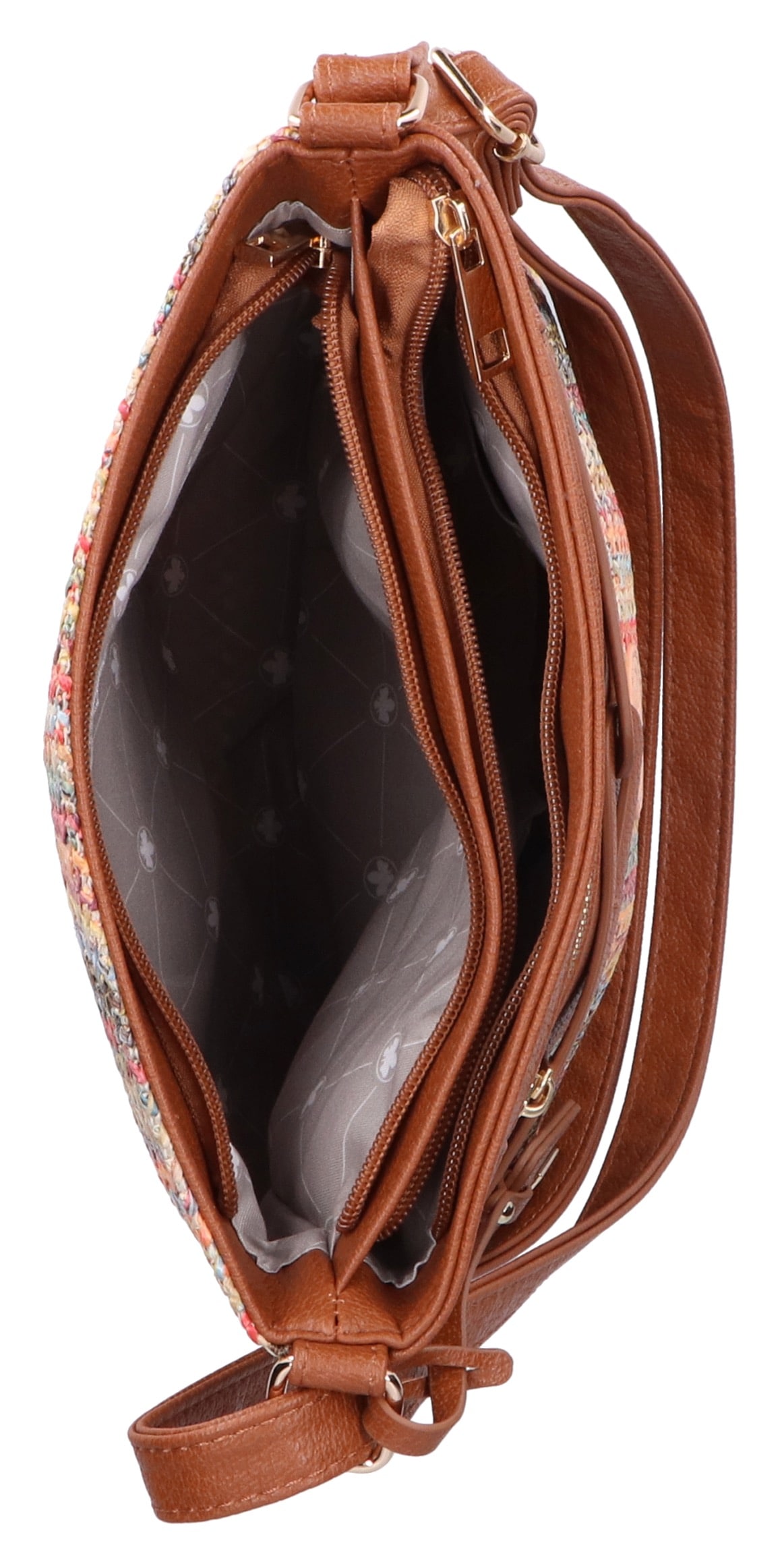 Rieker Umhängetasche , Schultertasche, Damen-Tasche mit abnehmbarem Logo-Anhänger