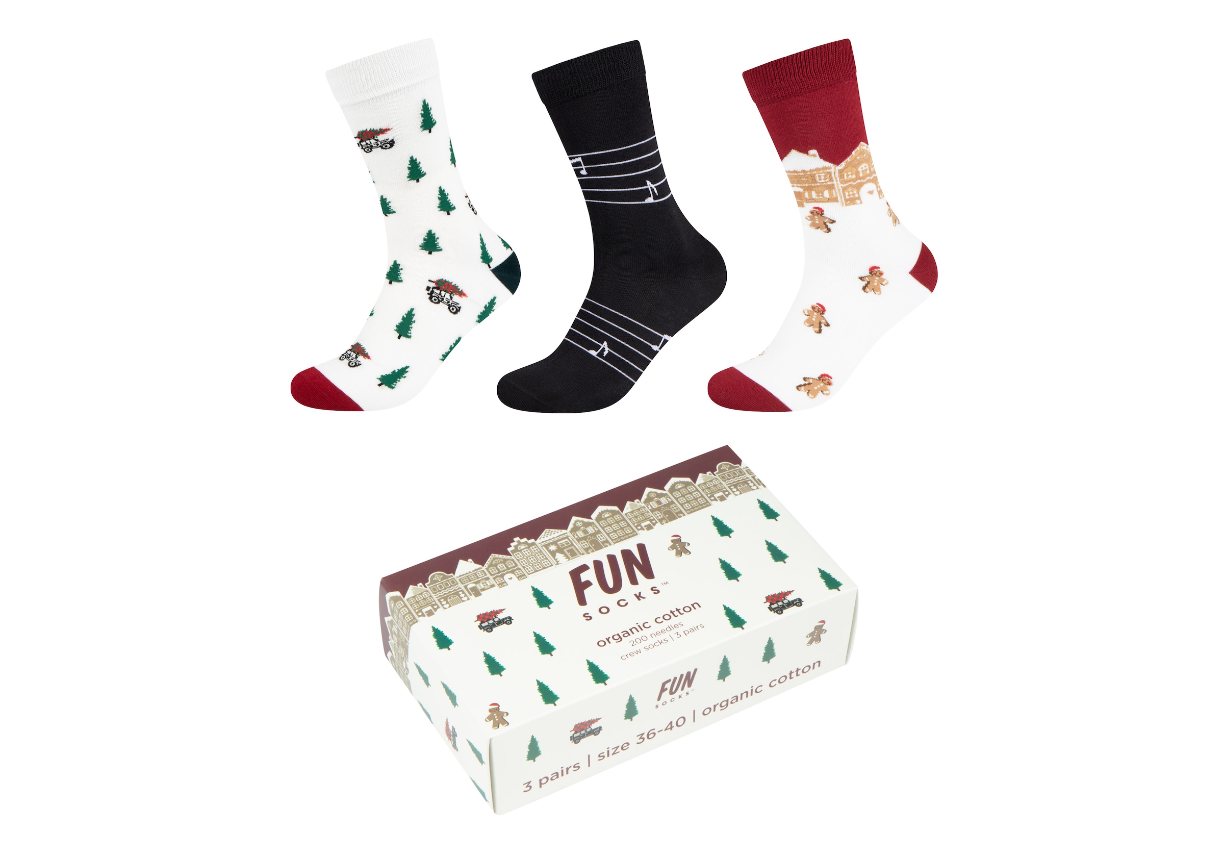Fun Socks Sneakersocken "motifs" 3 Paar tlg. mit elastischem Bund günstig online kaufen
