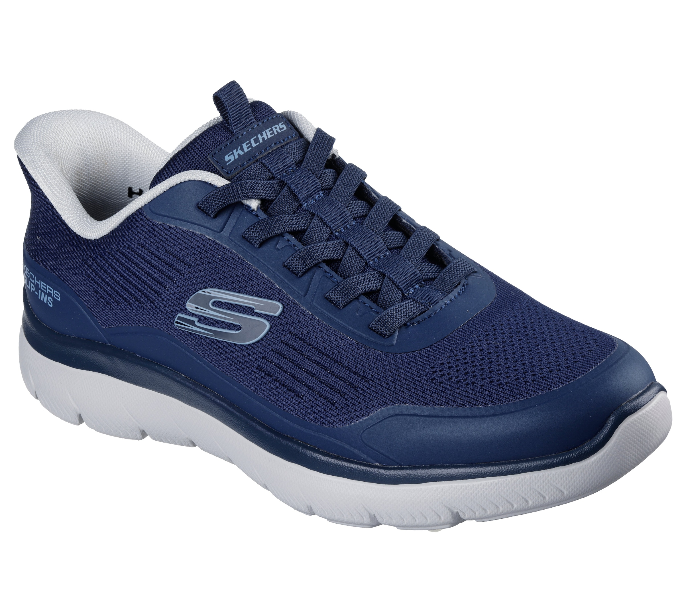 Skechers Slip-On Sneaker "SUMMITS-LEYTER" Slipper, Schnürschuh mit Handsfree Slip-Ins Funktion