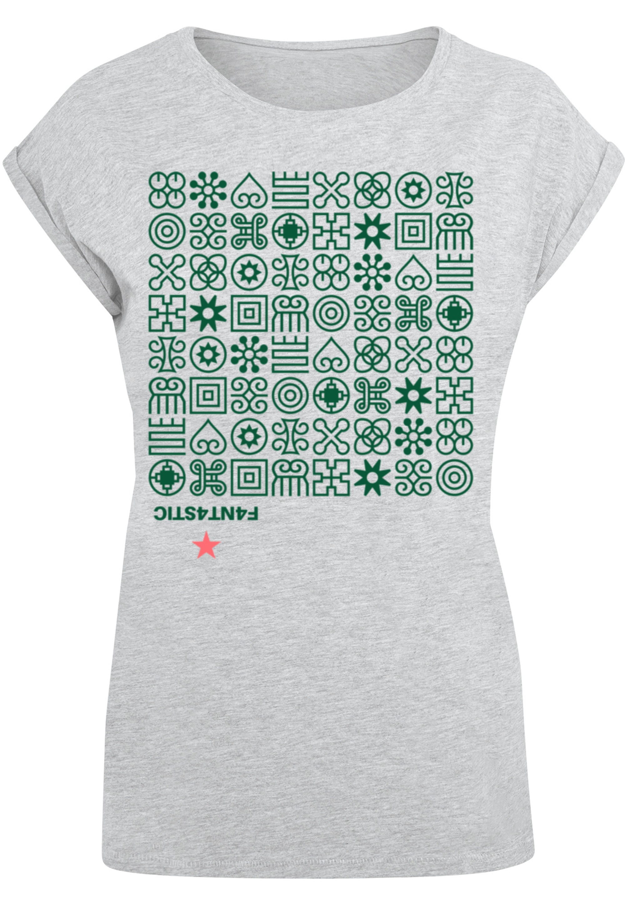 Keine Angabe | T-Shirt F4NT4STIC Grün »Muster kaufen Symbole«, BAUR