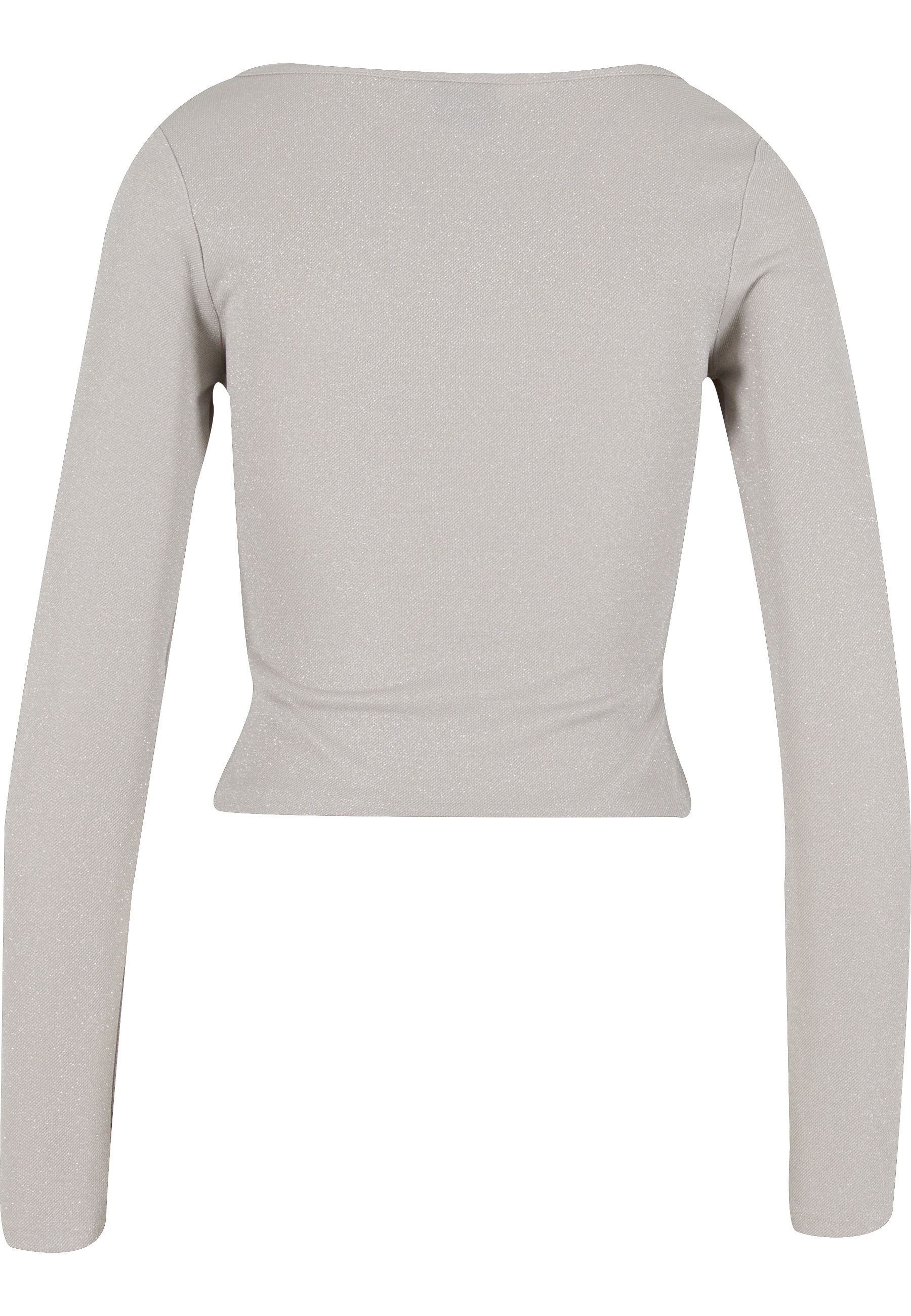 URBAN CLASSICS T-Shirt "Urban Classics Ladies Glitter Square Neck Longsleev günstig online kaufen