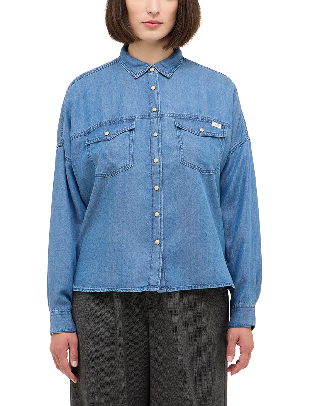 MUSTANG Langarmbluse "Damen Style Dakota Shirt" günstig online kaufen