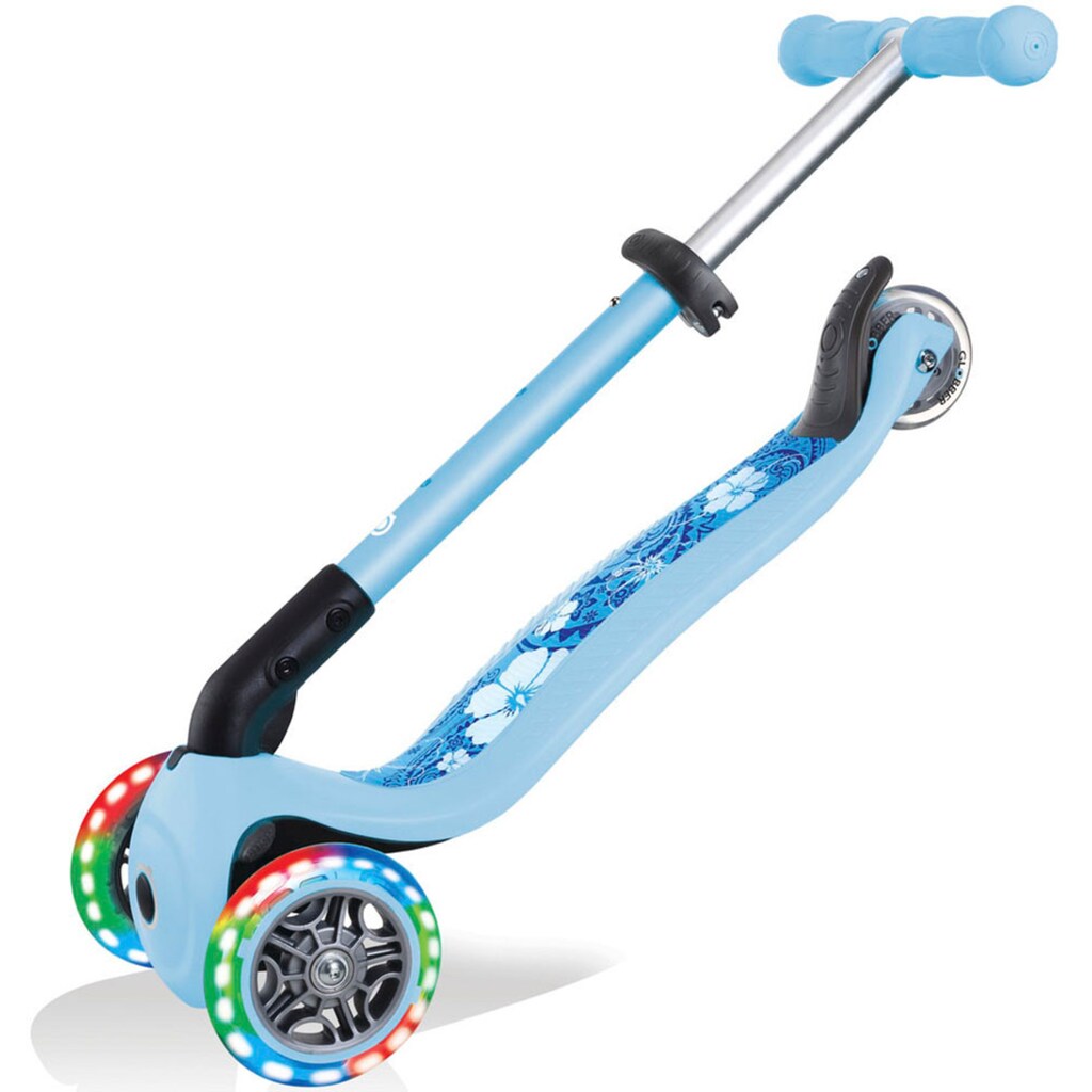 Globber Dreiradscooter »JUNIOR FOLDABLE FANTASY LIGHTS, mit Leuchtrollen«