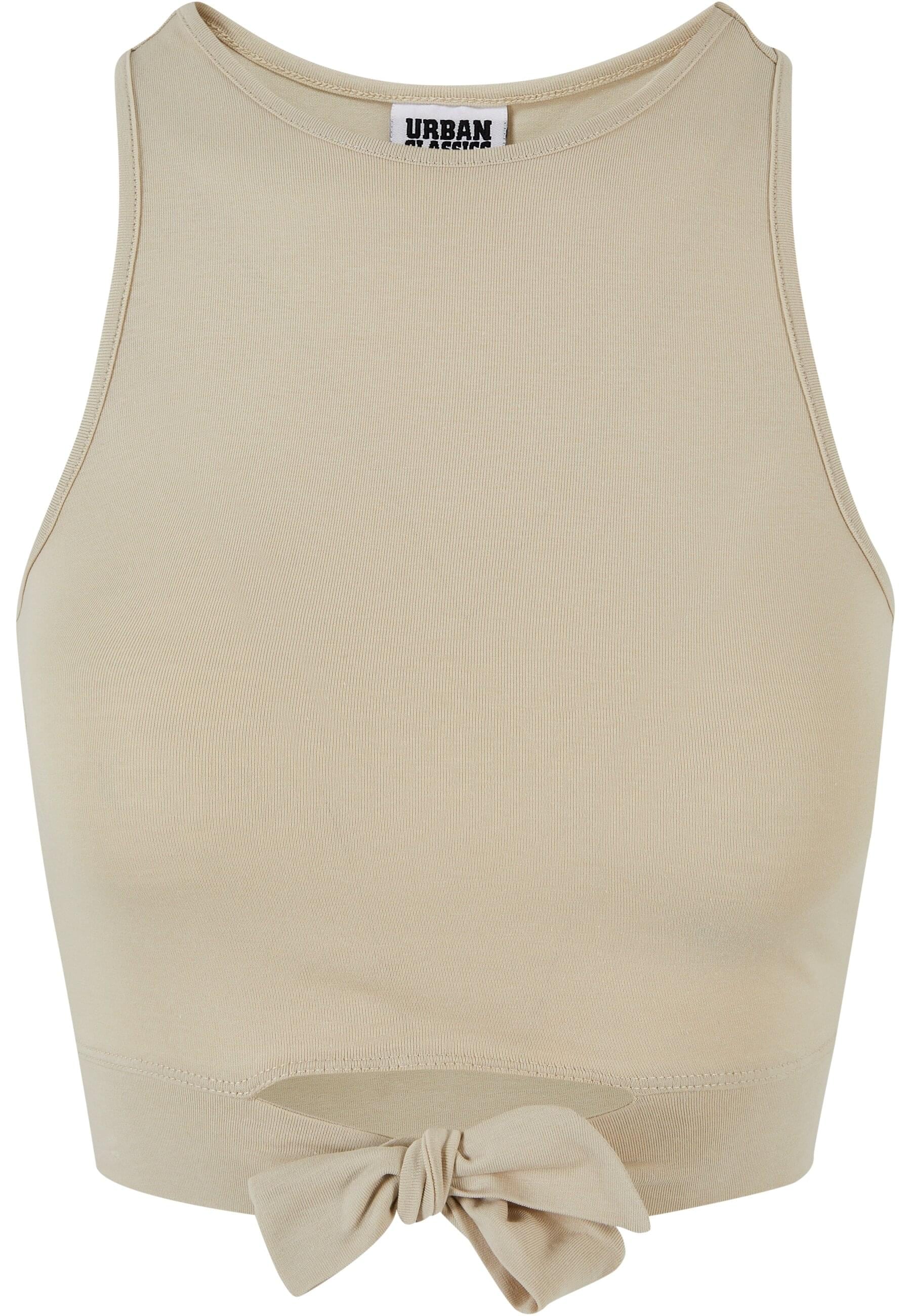 URBAN CLASSICS Muskelshirt "Urban Classics Damen Ladies Cropped Knot Top" 1 günstig online kaufen