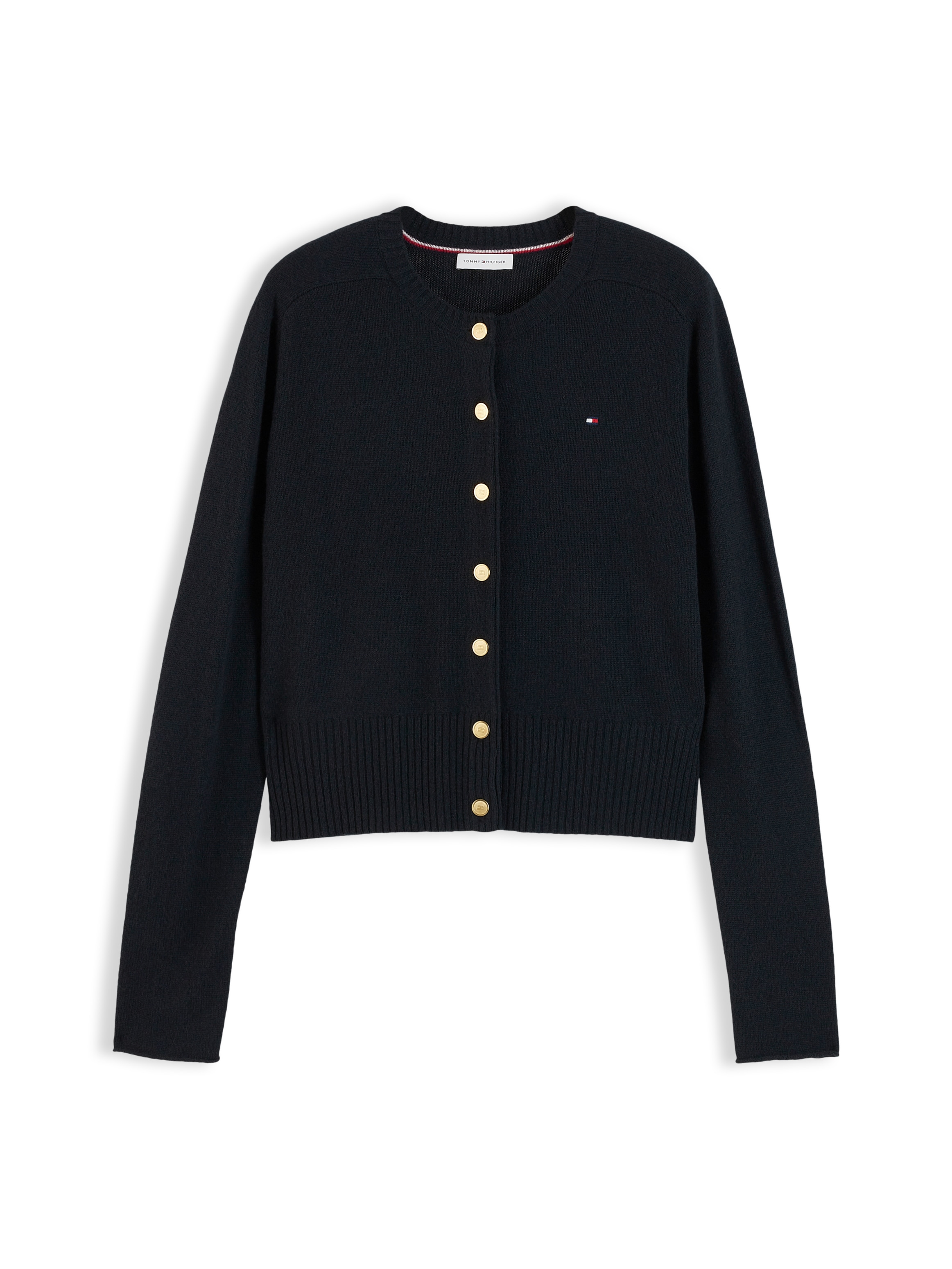 Tommy Hilfiger Strickjacke »SOFT WOOL JERSEY SLIM CARDI« Wolle, slim fit