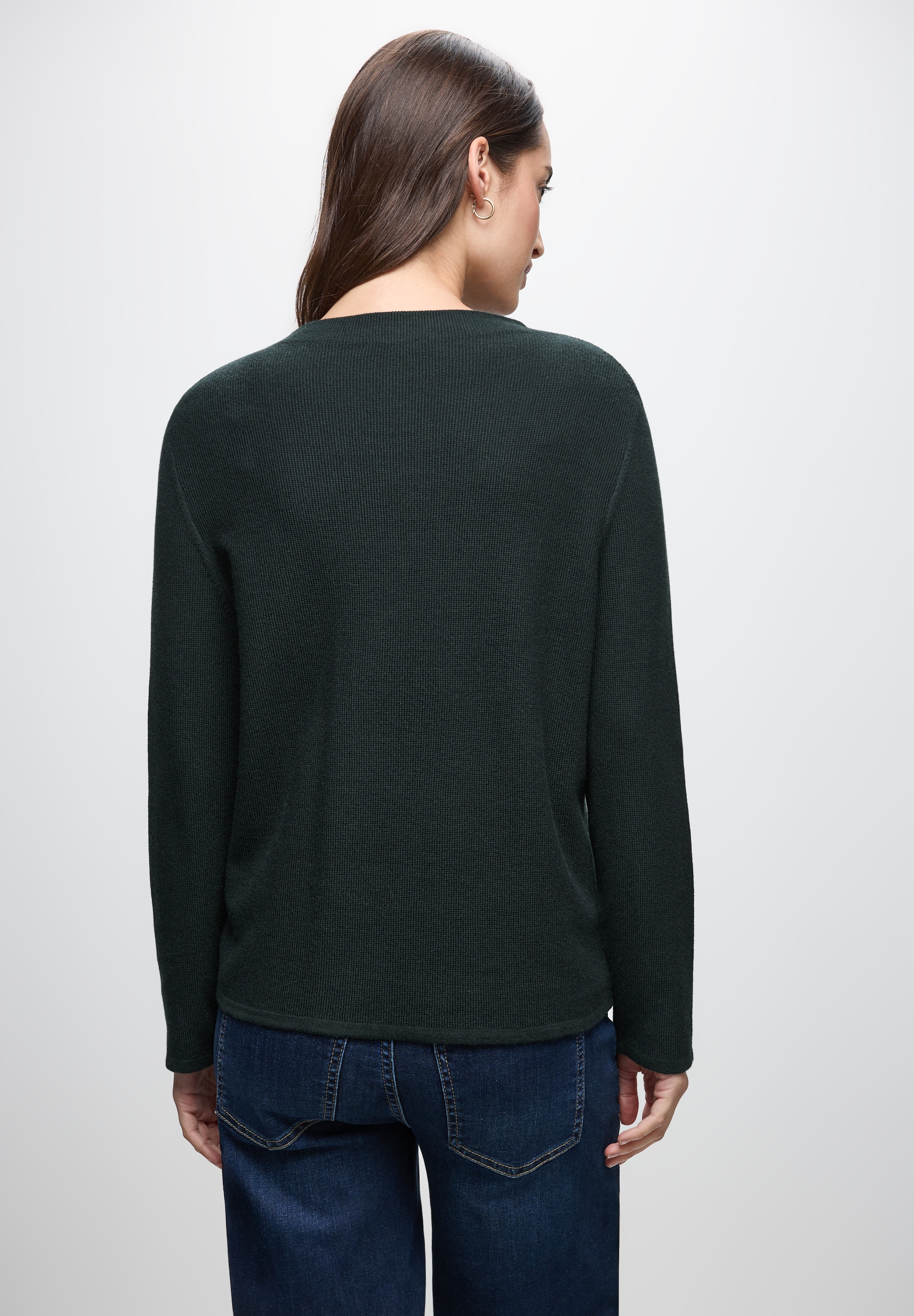 STREET ONE Strickpullover, aus softem Materialmix